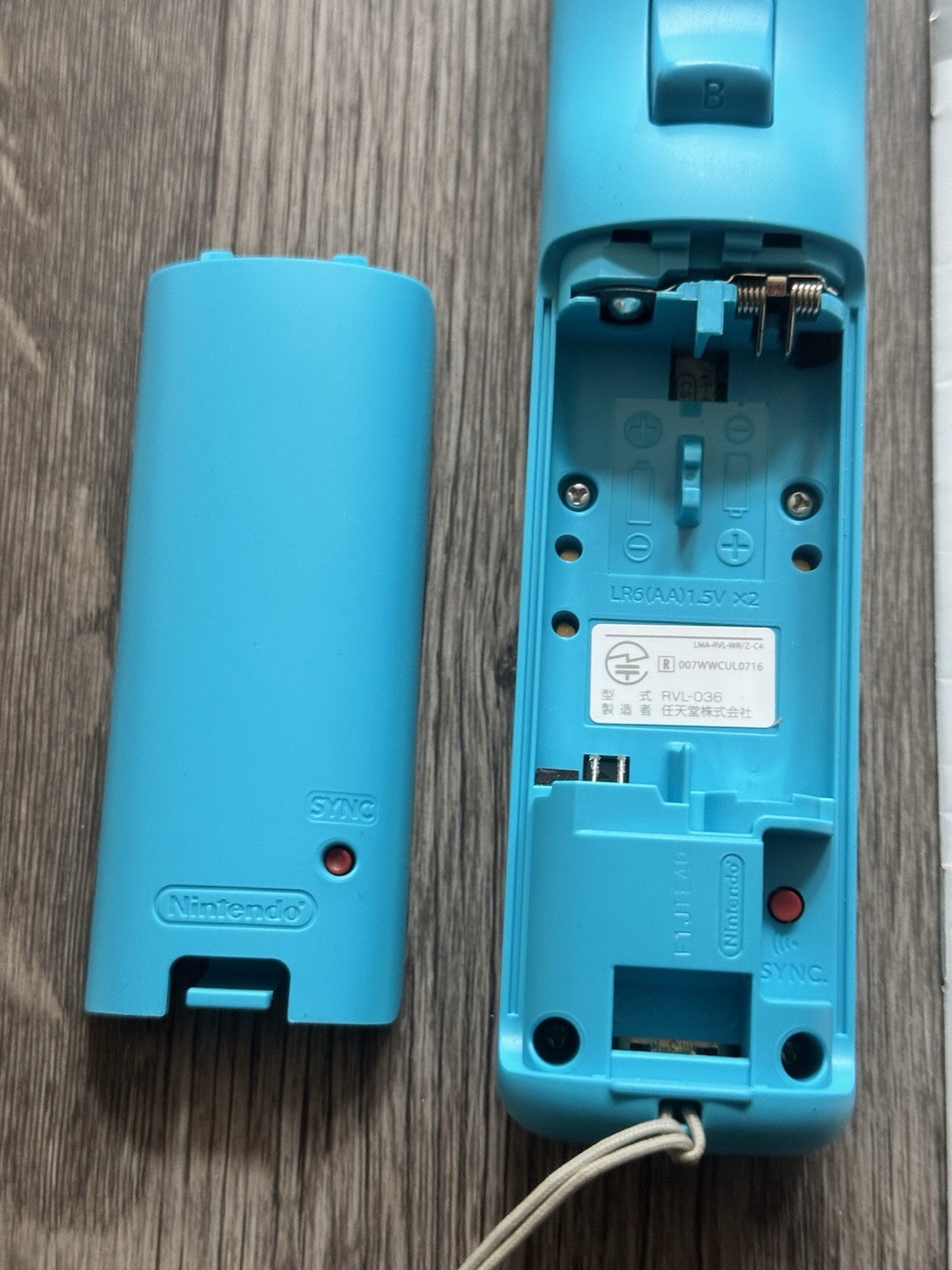 Nintendo Wii Motion Plus OEM Remote Controller Wiimote RVL-036 Blue Tested!