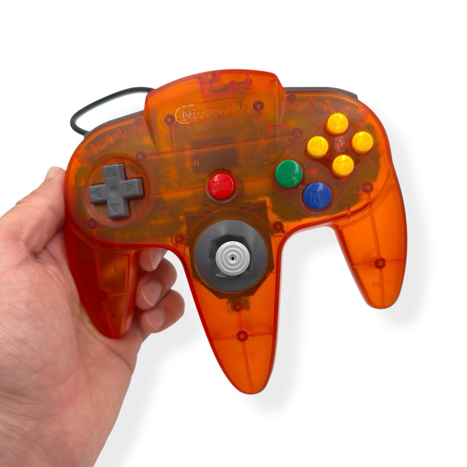 VTG Nintendo N64 Fire Orange Funtastic OEM Controller (Tested & Working) 1990s