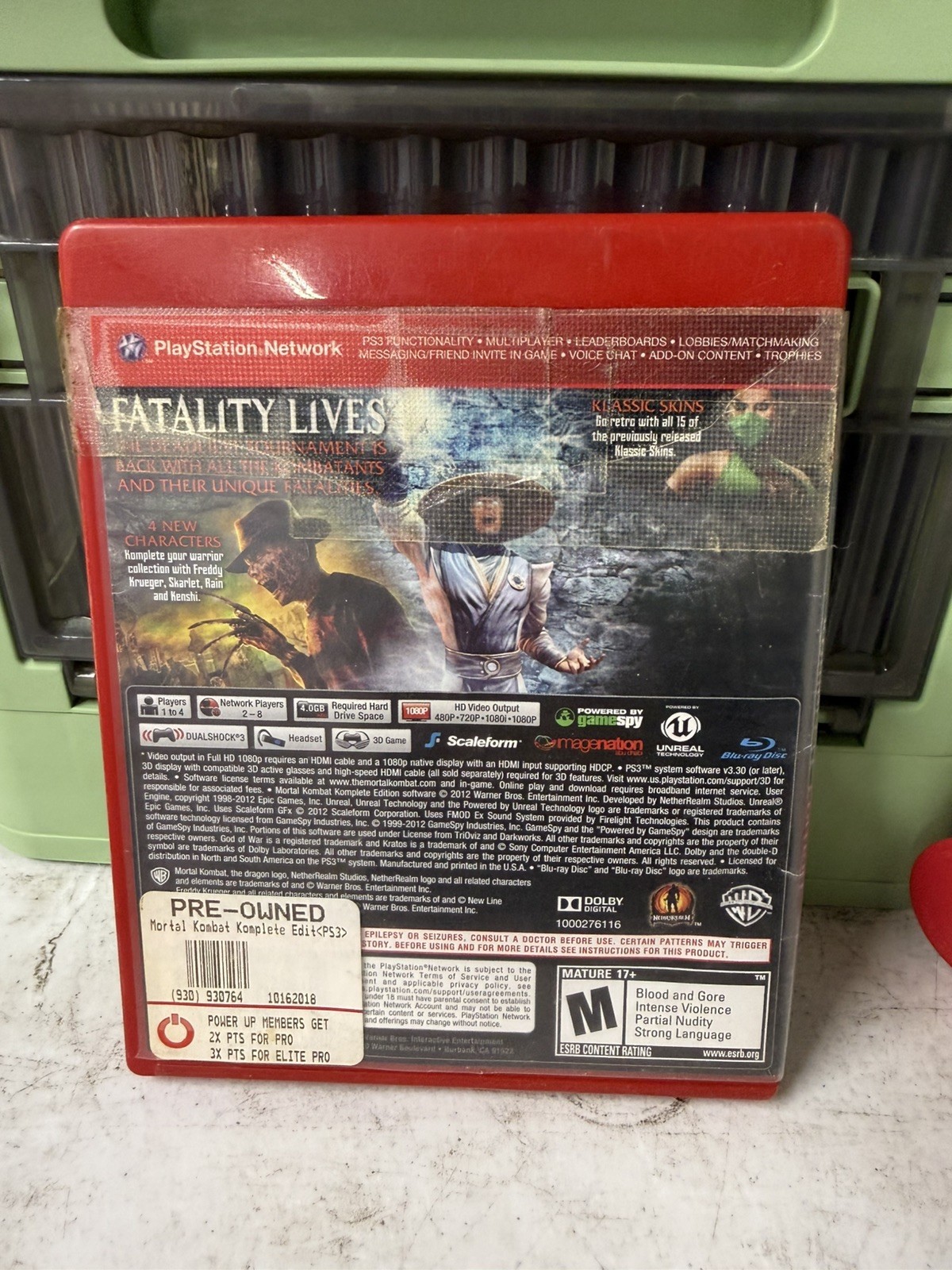 Mortal Kombat – Komplete Edition (Sony PlayStation 3, 2012) Greatest Hits
