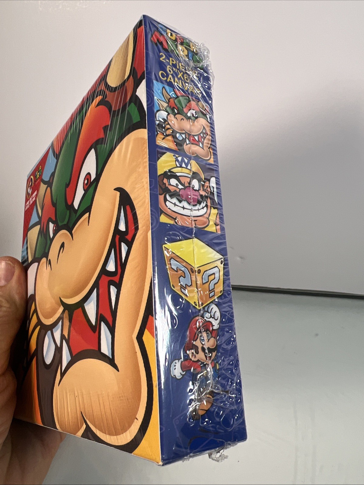 Wario and Bowser 6 x 6 Canvas Pictures By Pyramid Official Nintendo