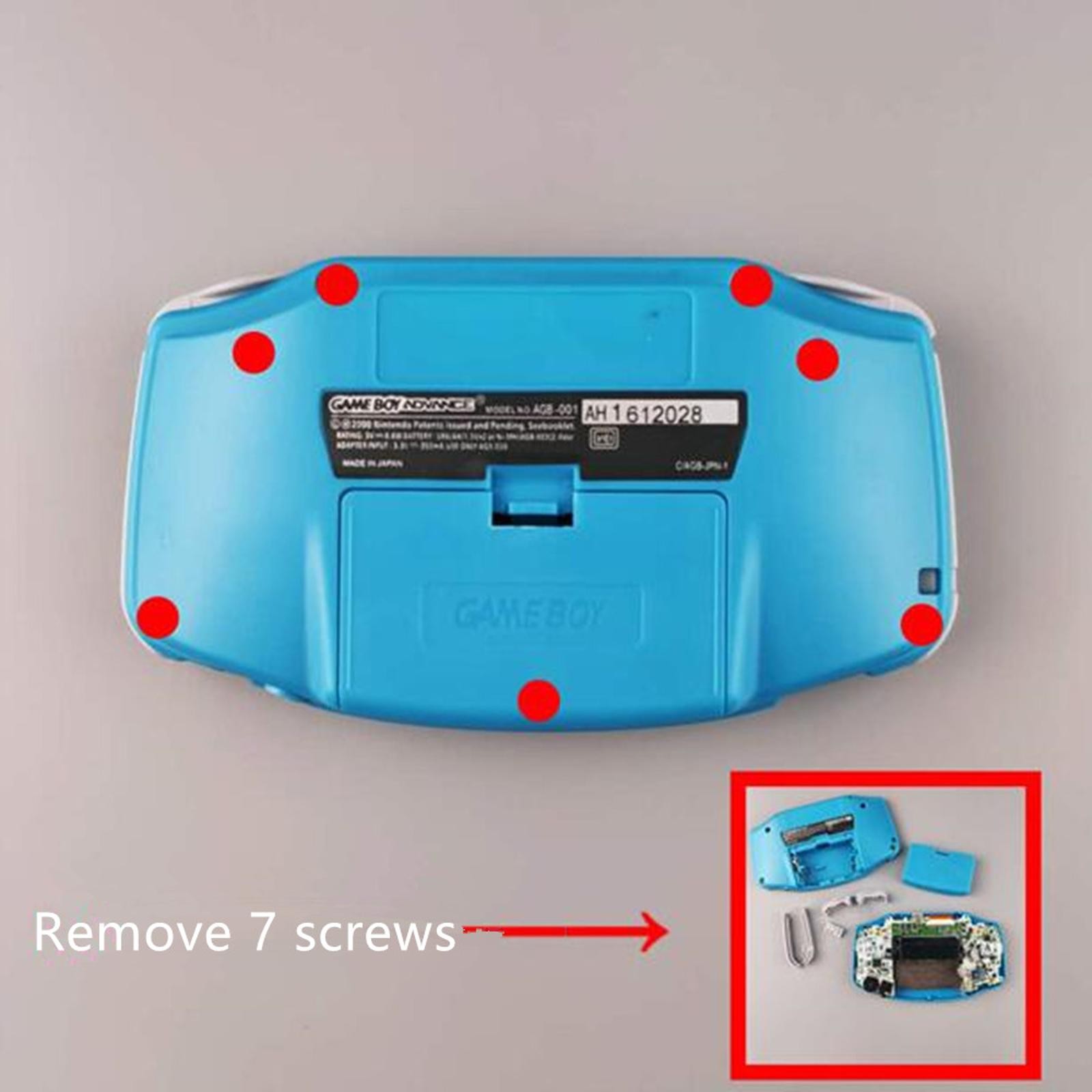 1 Set Screen MOD LCD Backlight Kit For Nintendo GBA IPS Game Boy Advance