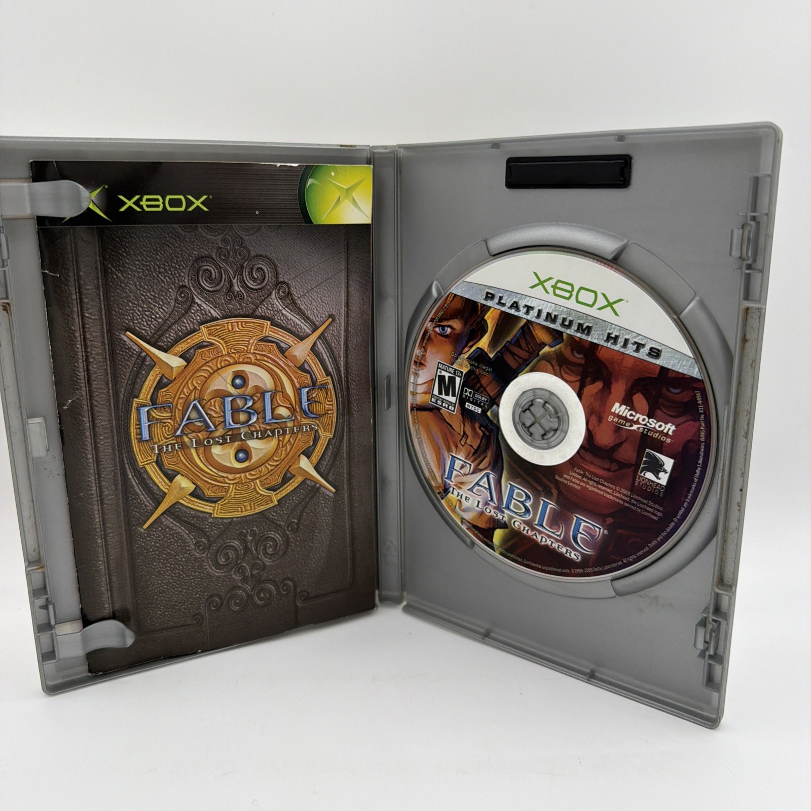 Microsoft Fable: The Lost Chapters Xbox Platinum Hits M-Mature CIB TESTED WORKS