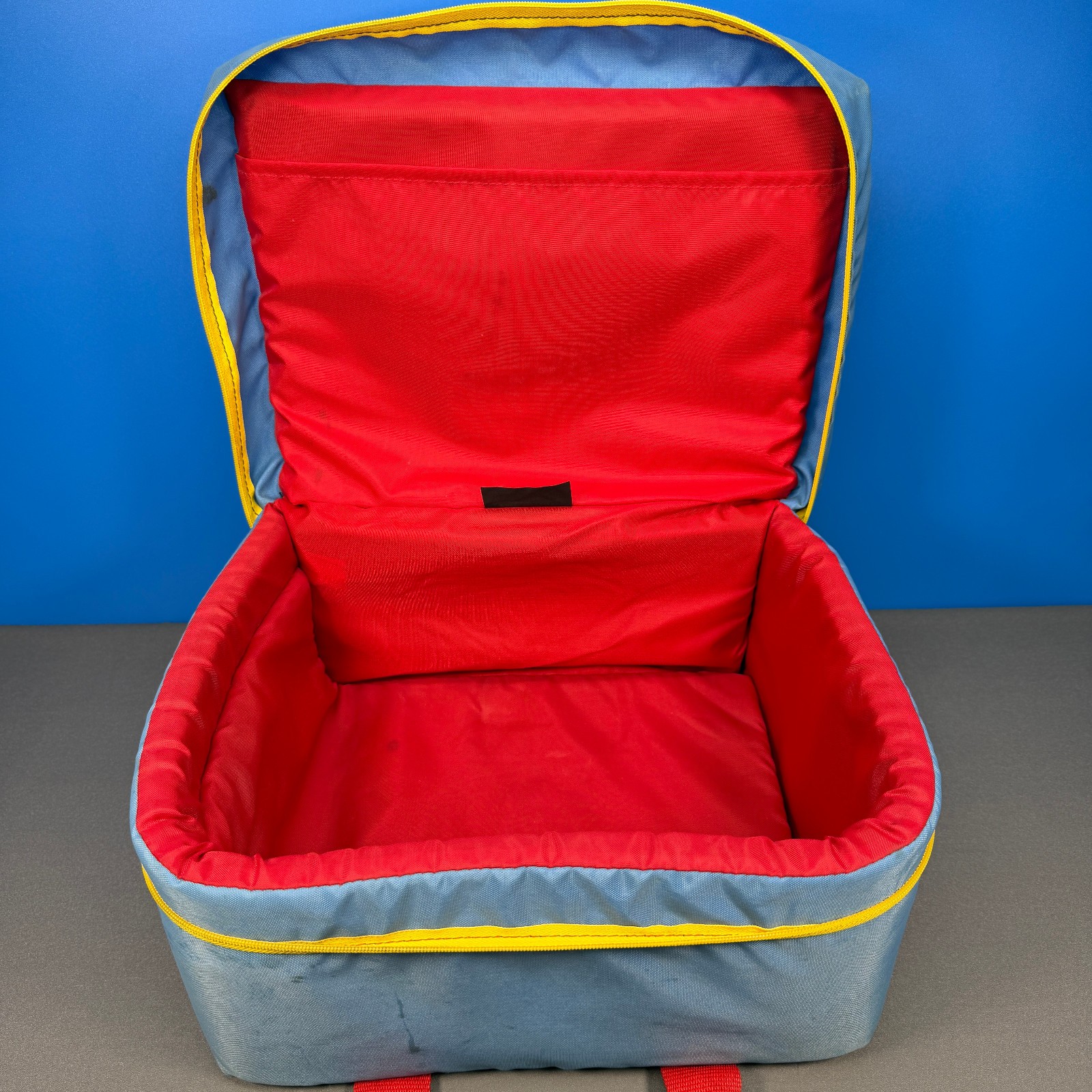 NINTENDO NES SYSTEM CONSOLE Z BAG ZBAG BLUE PADDED TRAVEL CASE BAG OFFICIAL 1988