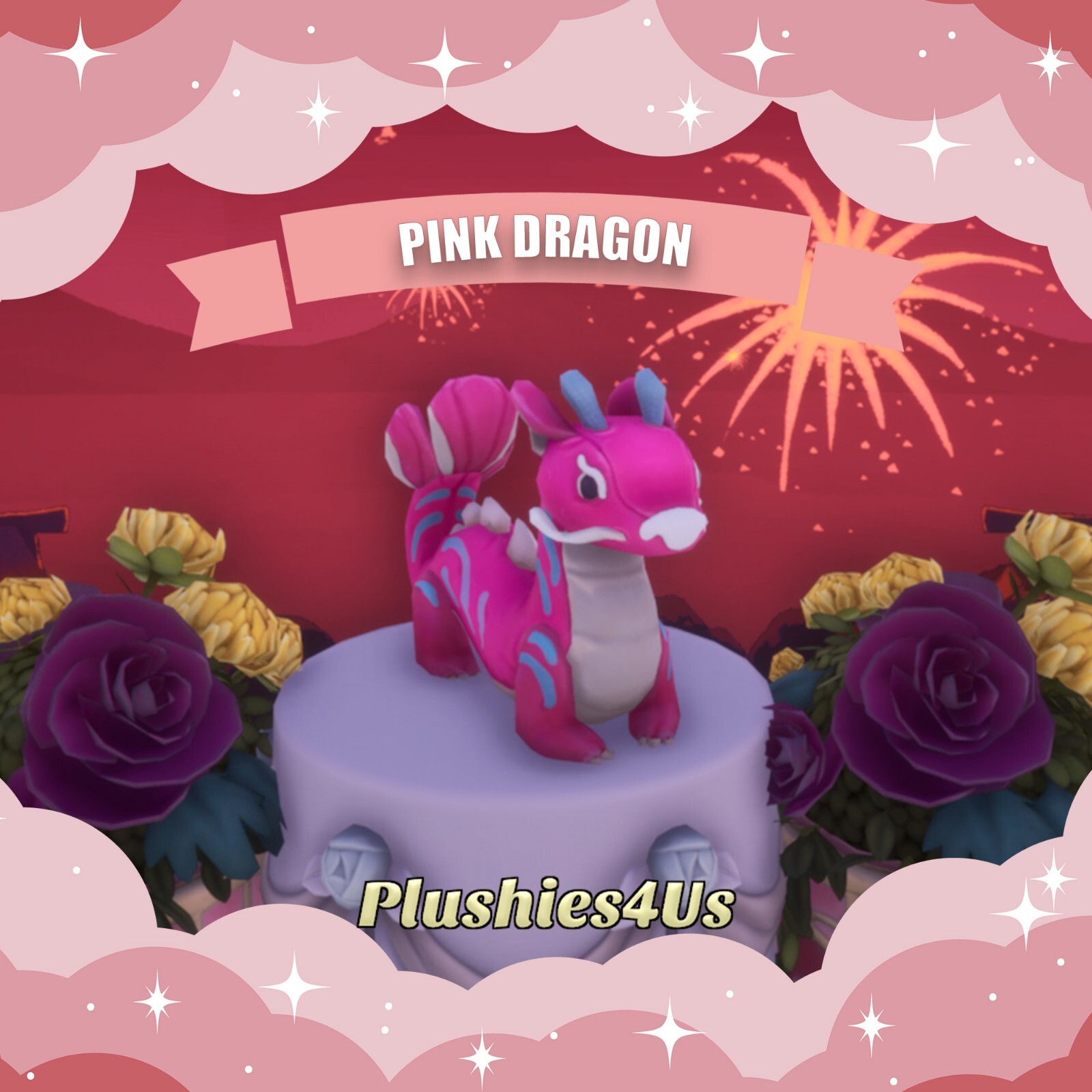Palia Madrinas Maji – Pink Dragon Plushie