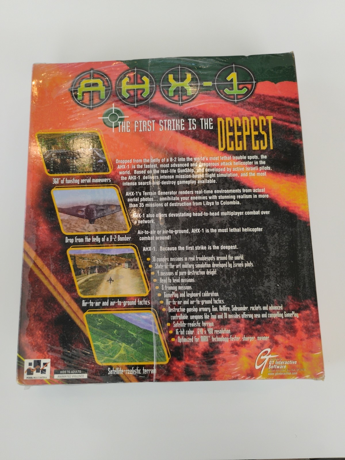 Vtg NOS AHX-1 (PC CD-ROM) The First Strike Is The Deepest Windows 95 NEW SEALED