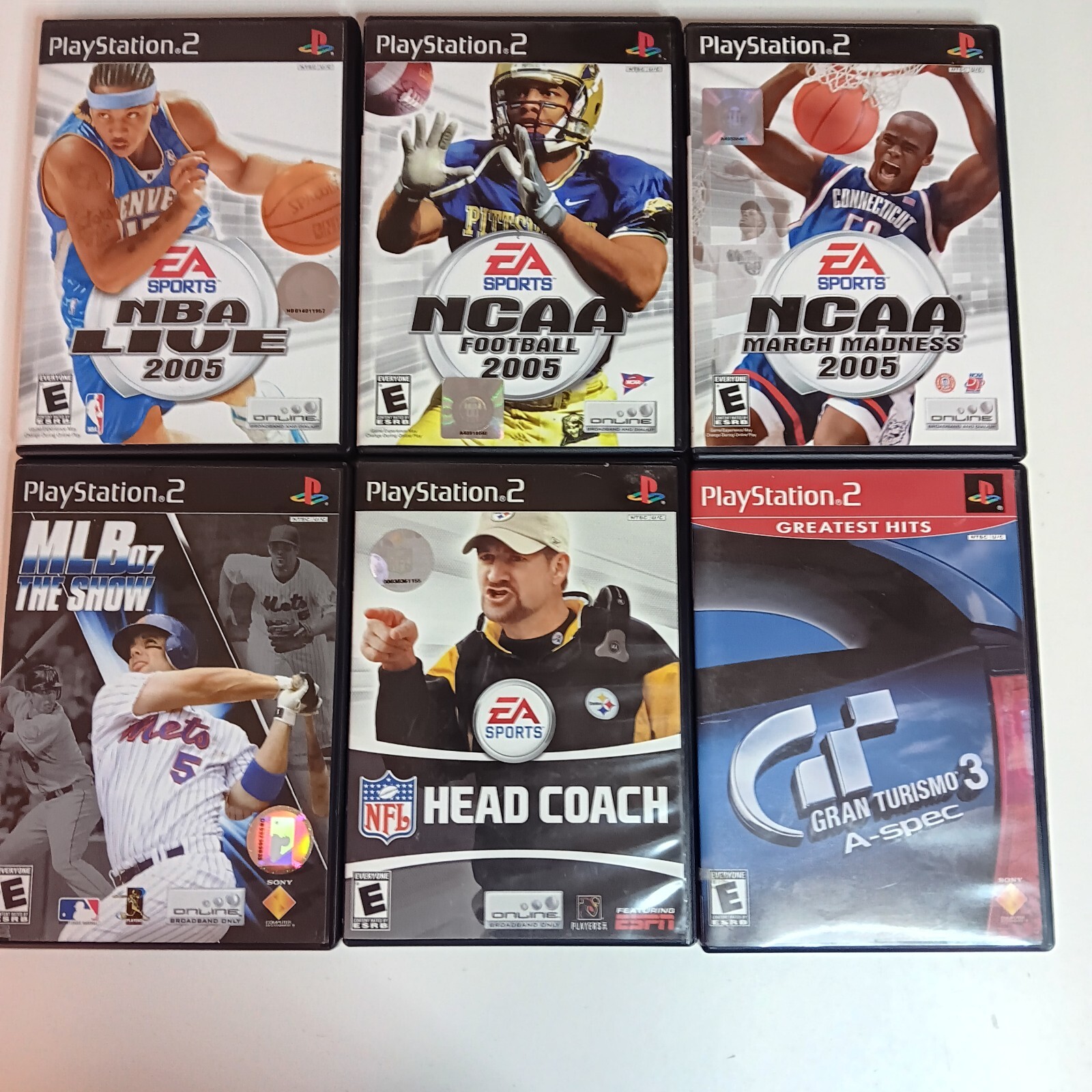 PS2 Lot Of 6 Sports Games All With Manuals
