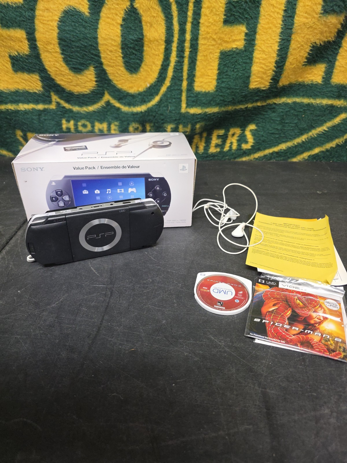 Sony PlayStation Portable Value Pack w/ Box – PSP-1001K – Tested