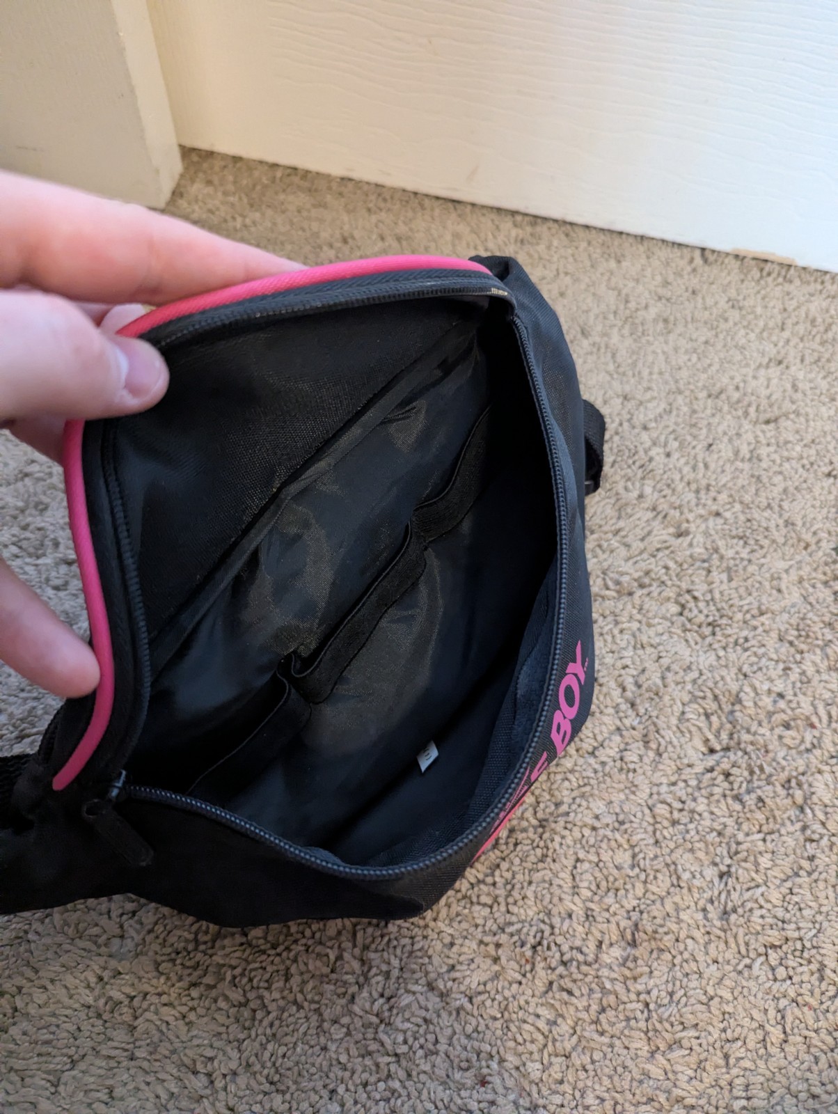 Nintendo Game Boy Travel Fanny Pack Storage Black/Pink