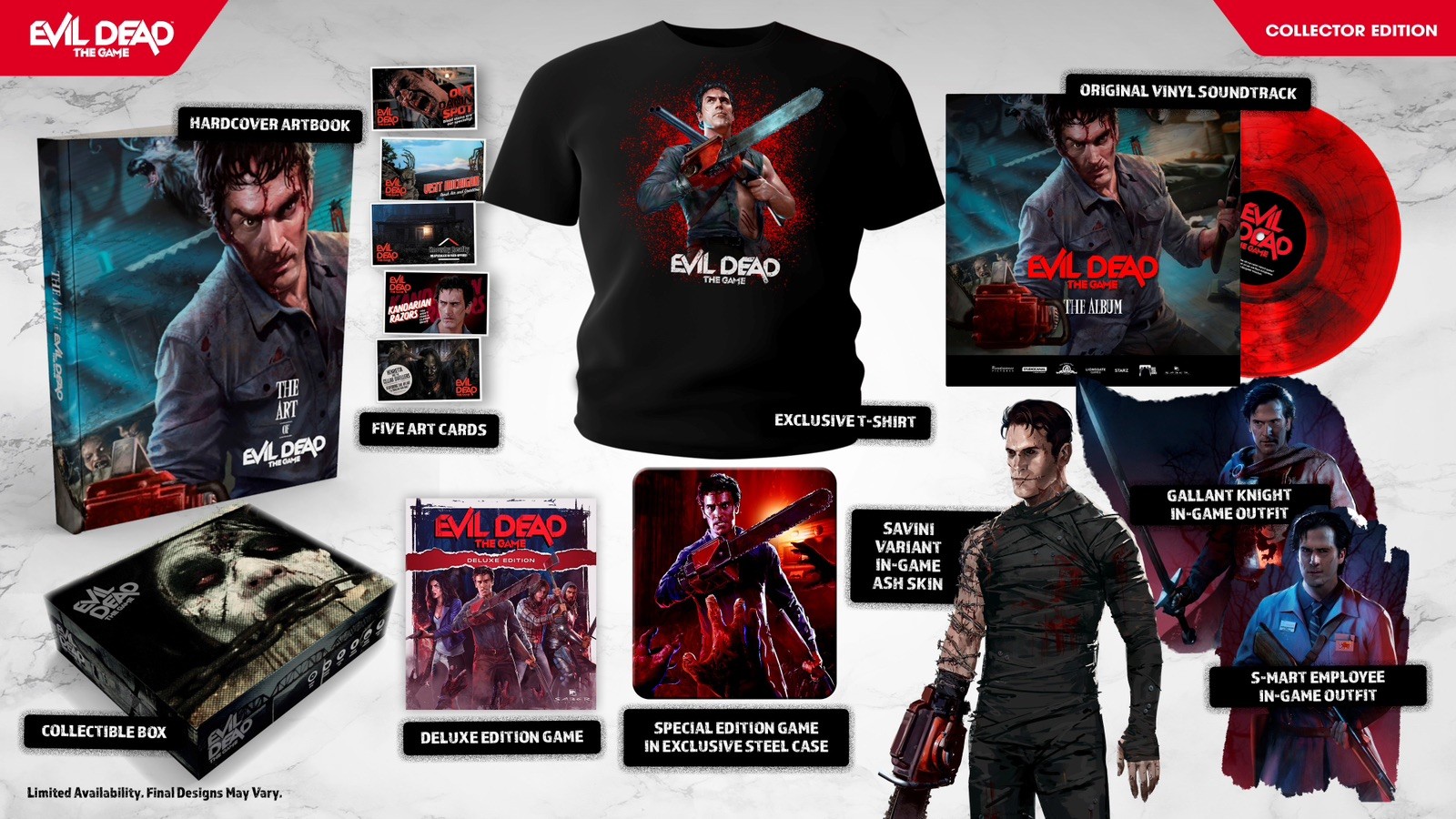 Evil Dead: The Game Collectors Edition PS5 + Bonus Shirt (OPEN BOX W/ NEW ITEMS)