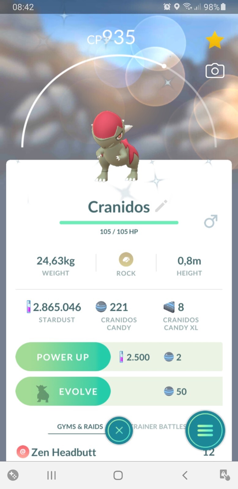 ✨Shiny Cranidos, Pokèmon Go, registered or ultra friends✨