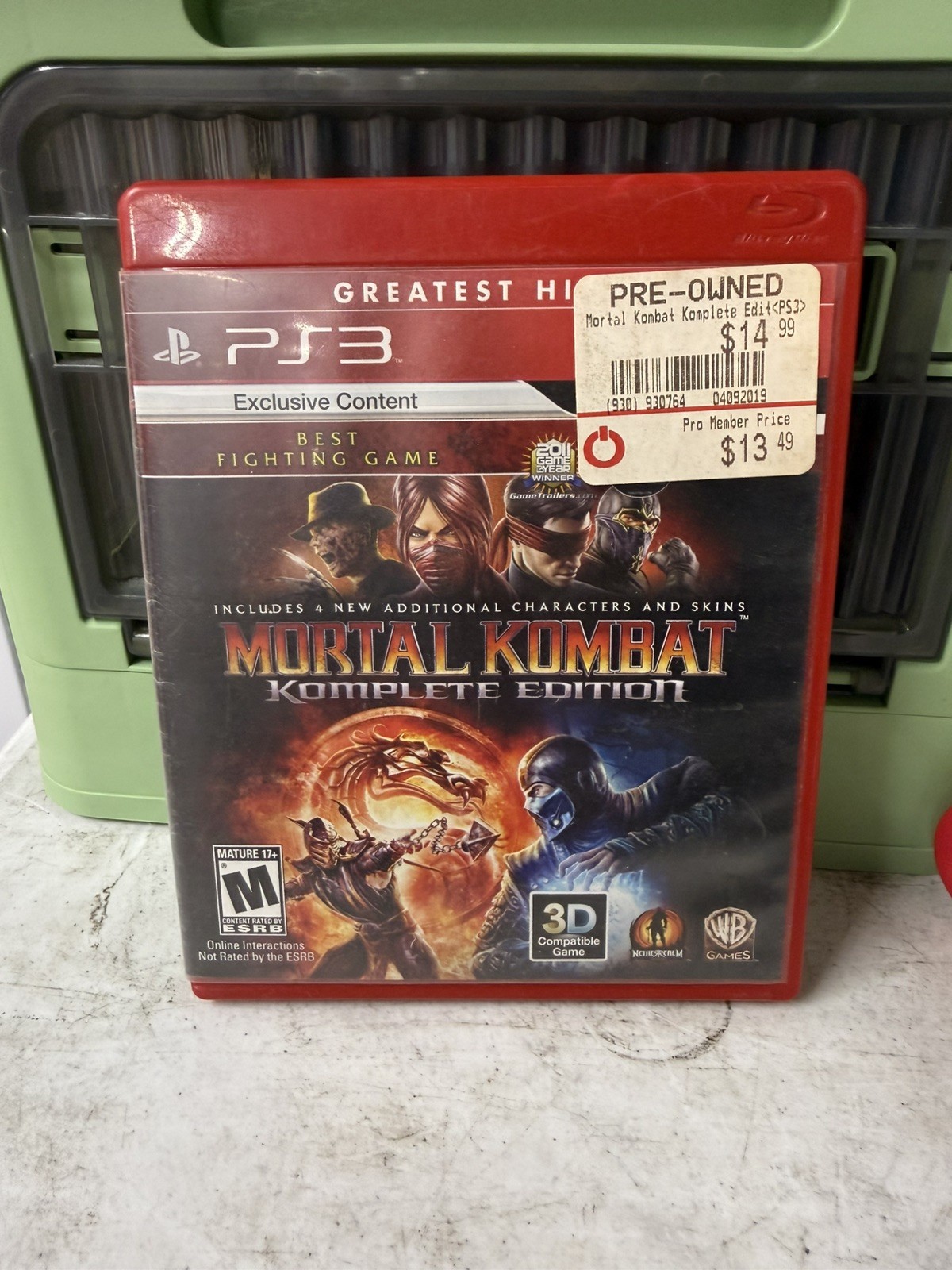 Mortal Kombat – Komplete Edition (Sony PlayStation 3, 2012) Greatest Hits