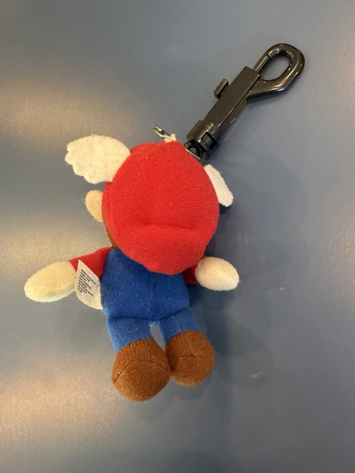 Vtg SUPER MARIO 6 INCH WING CAP FLYING PLUSH TOY BD&A 1997 BEAN BAG Keychain