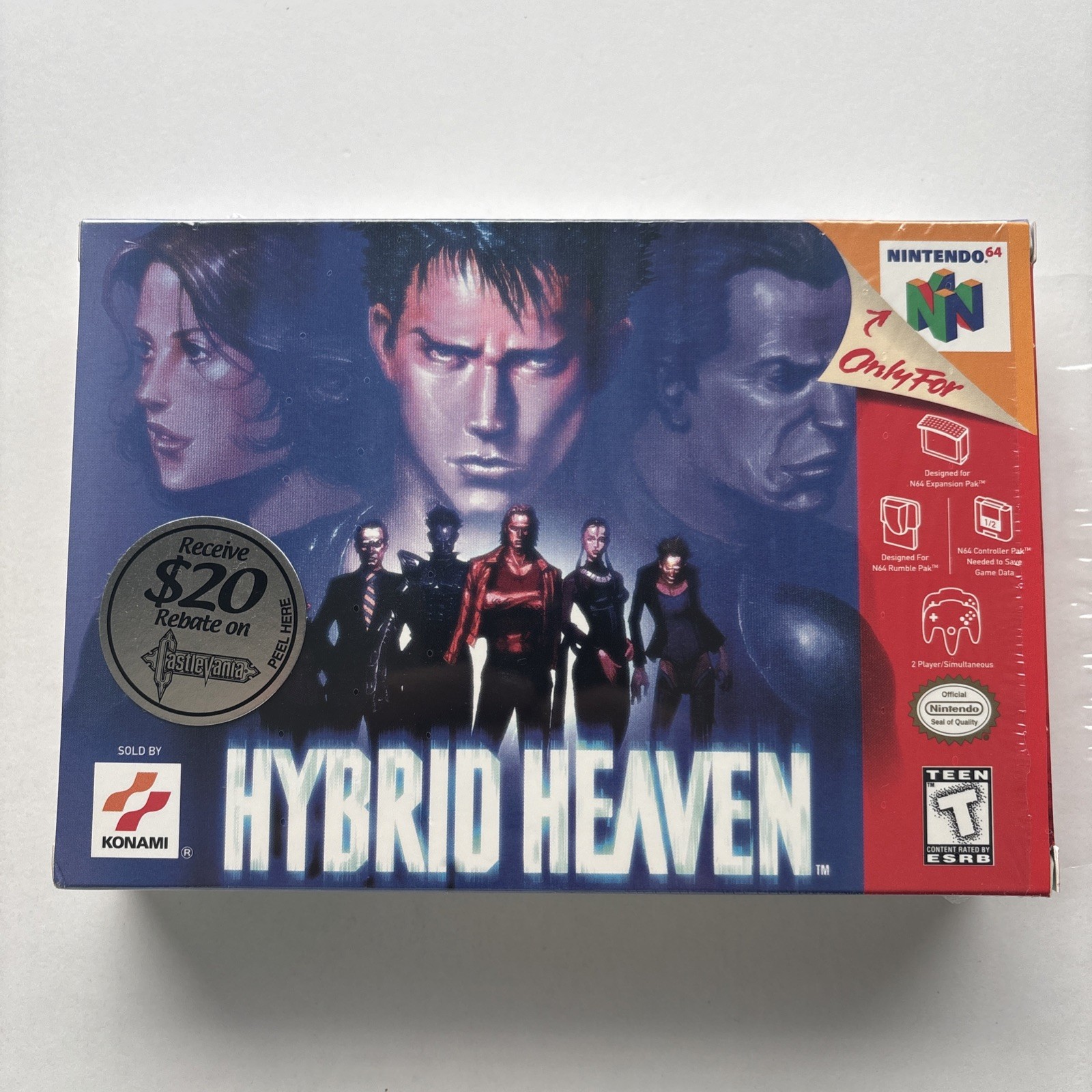 MINT Hybrid Heaven Nintendo 64 N64 Authentic Complete In Box CIB Sticker Variant