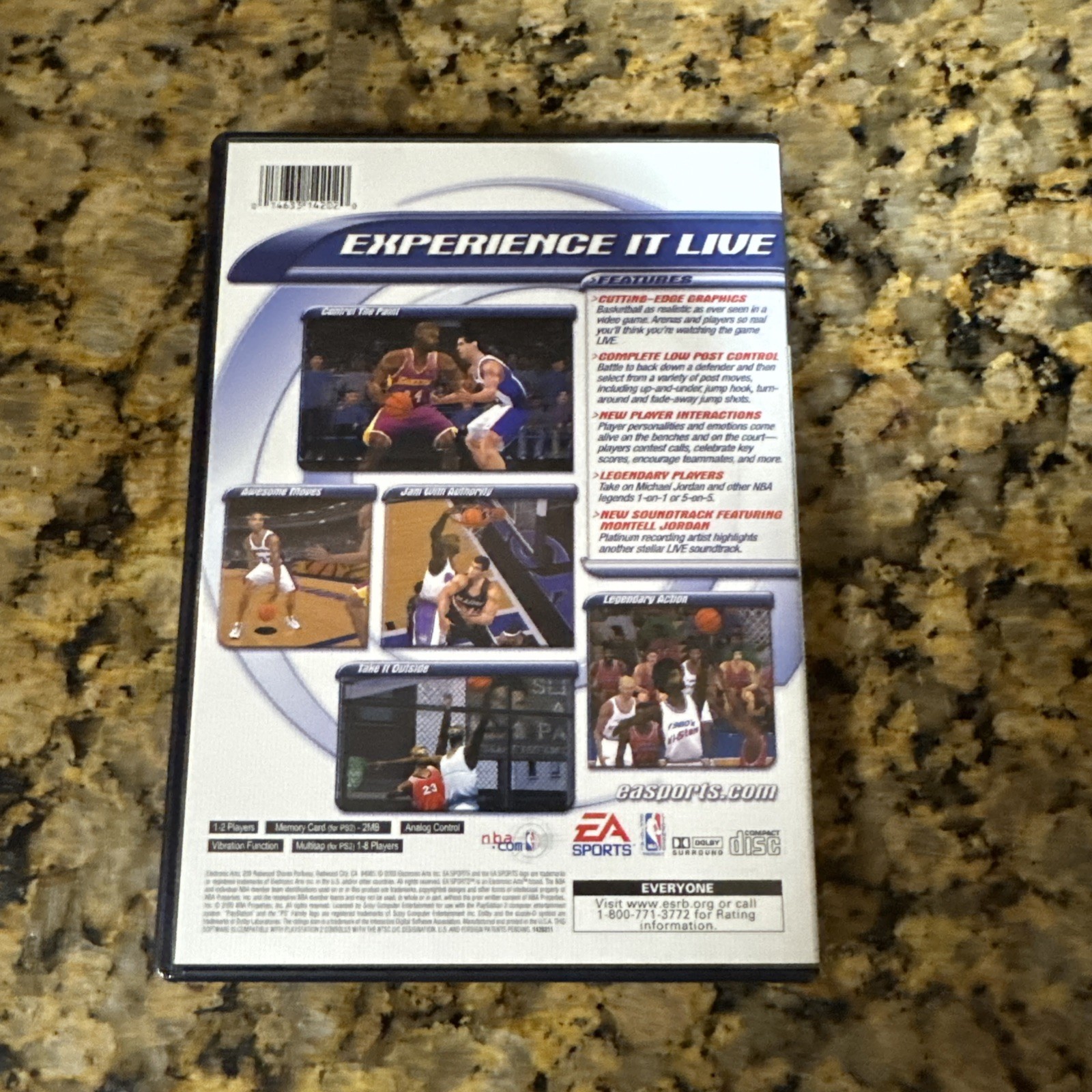 NBA Live 2001 (Sony PlayStation 2, 2001) CIB, Mint