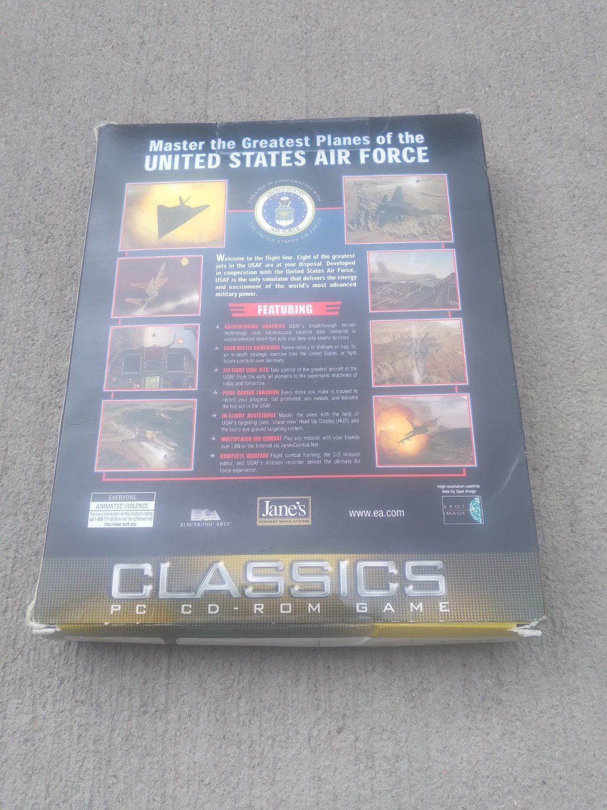 Vintage Jane’s USAF Combat Simulations PC Game United States Air Force