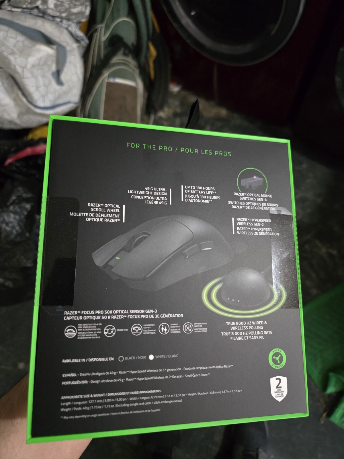 Razer Viper V4 Pro – Ultra-lightweight Wireless Symmetrical Esports Gaming Mouse