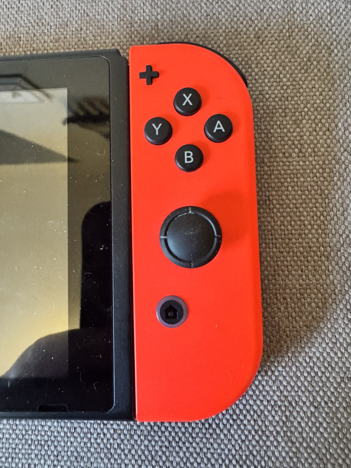 Nintendo Switch Handheld Game Console Only HAC-001(-01) Black Bad Joycon READ