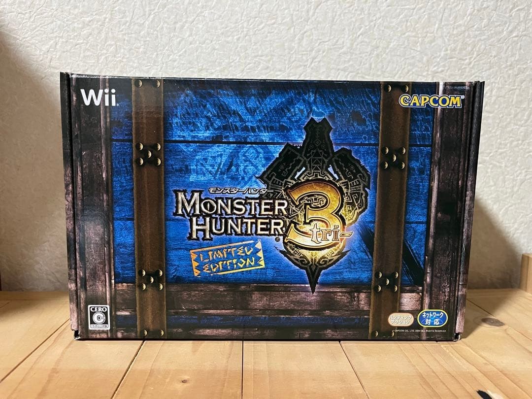 Monster Hunter 3 Tri Limited Special Bundle Wii Console Box Japan Import Used