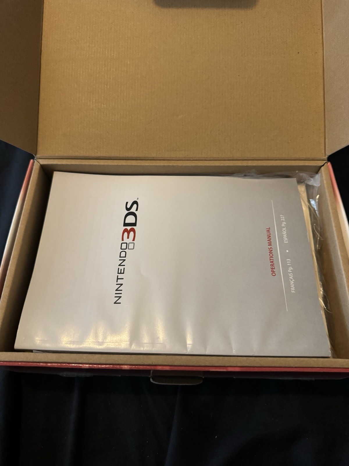 Nintendo 3DS Handheld System – Flame Red *Original Box & Manuals Included*