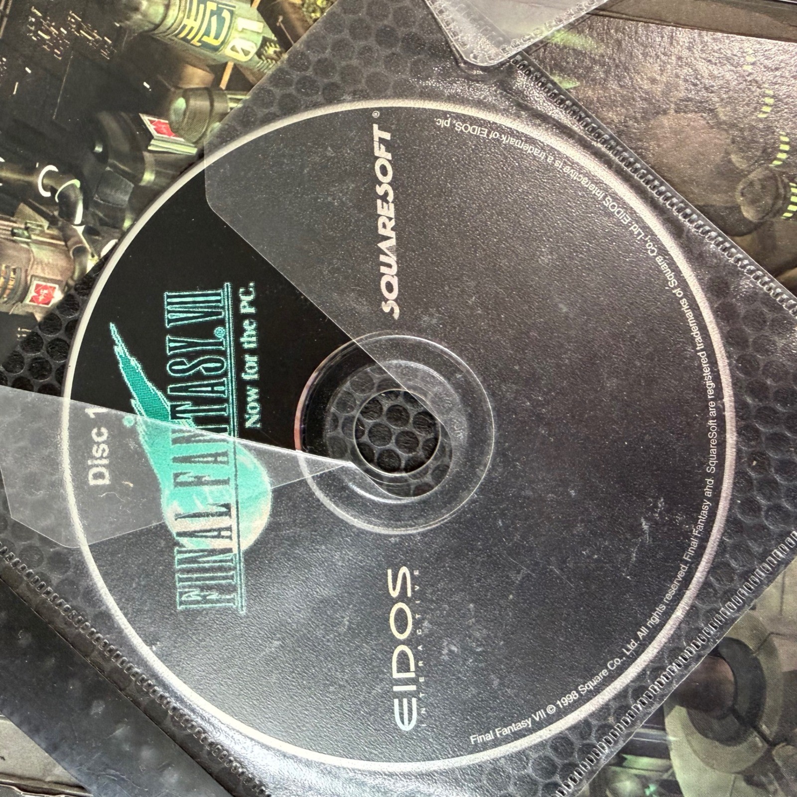 UNTESTED Eidos Final Fantasy VII PC Game Big Box 1998 3-Disc Set Manual Complete