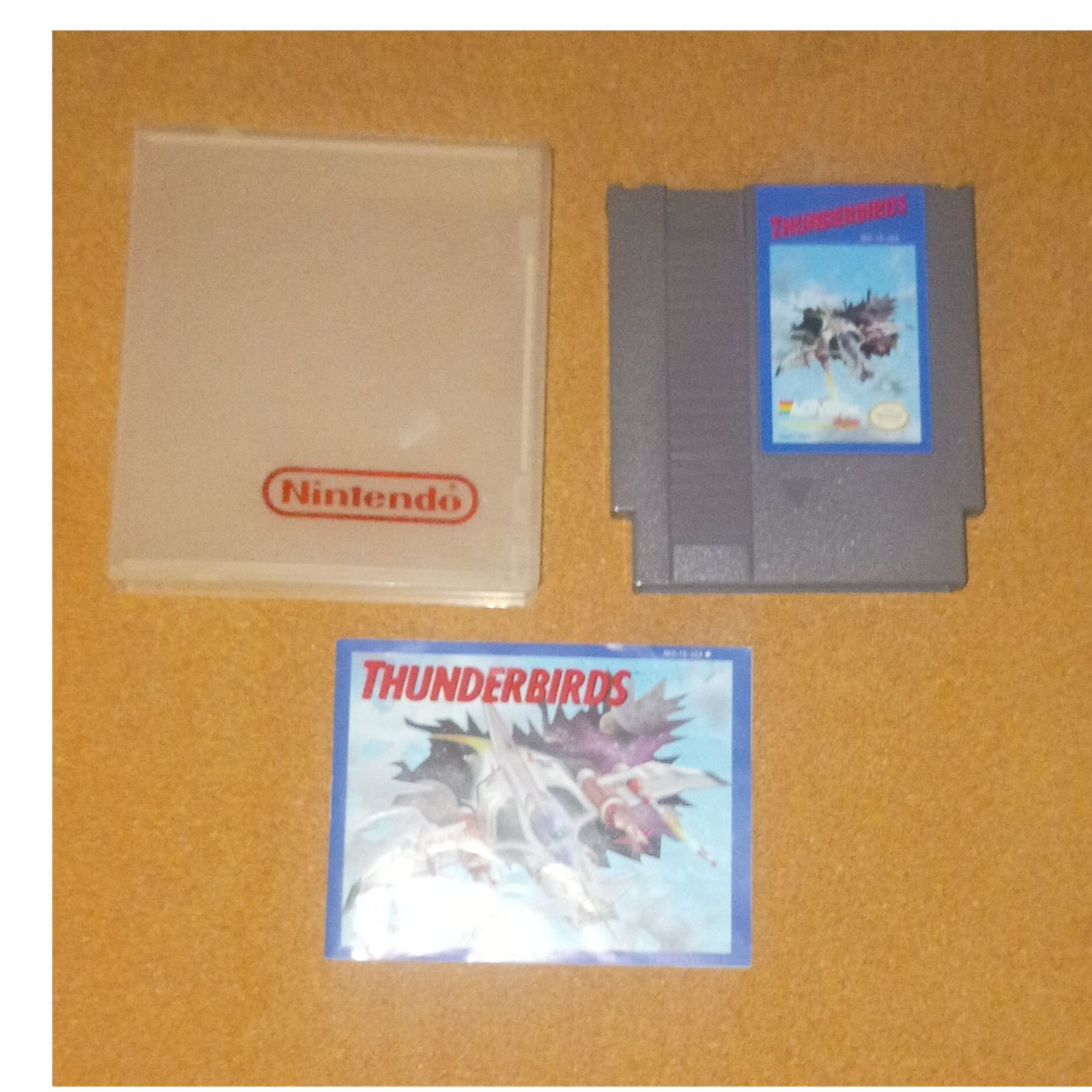 Activision Thunderbirds NES Shooter Cartridge w/ Manual NTSC-U/C 1990