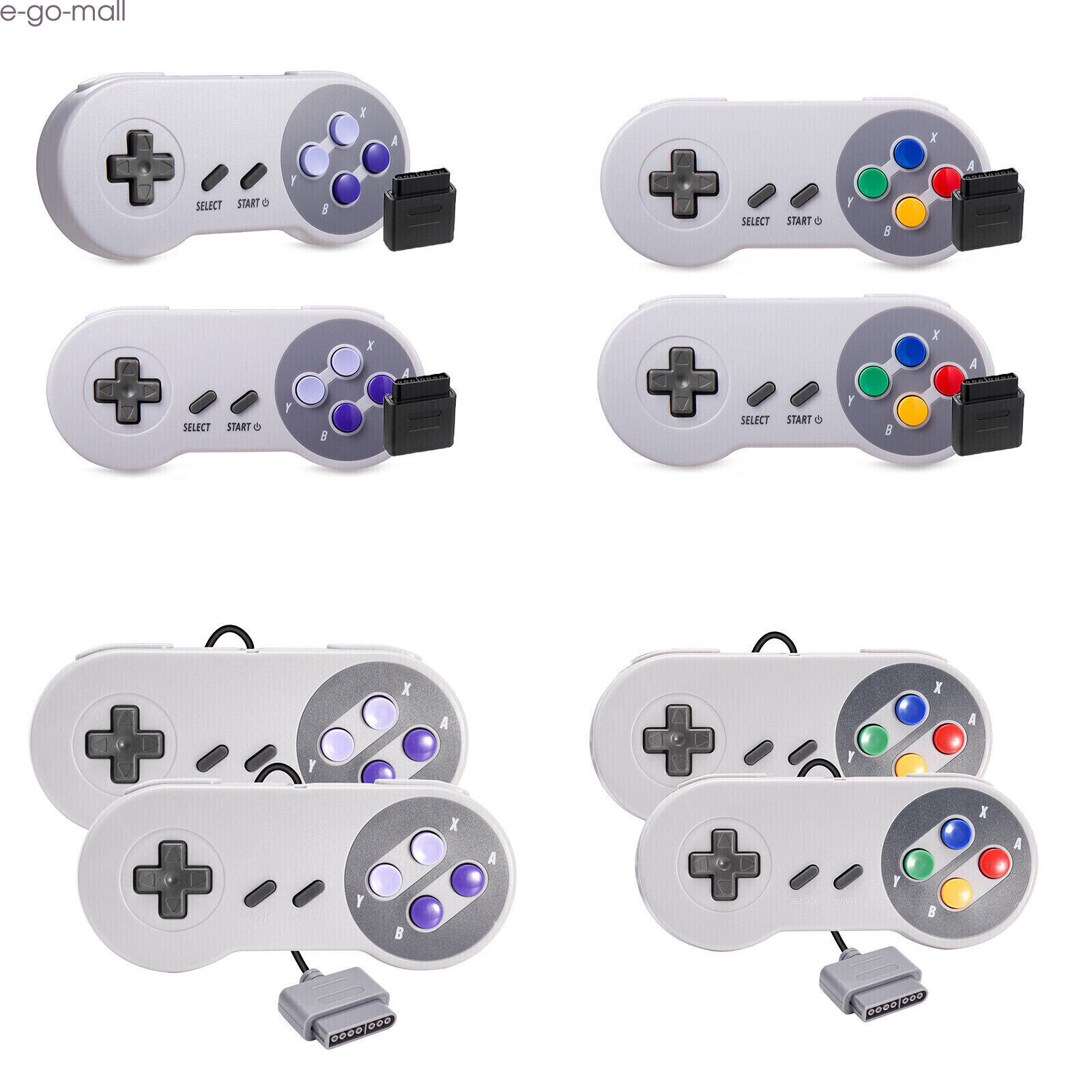 2 PACK SNES Gamepad Receiver for Super Nintendo Entertainment System Super NES