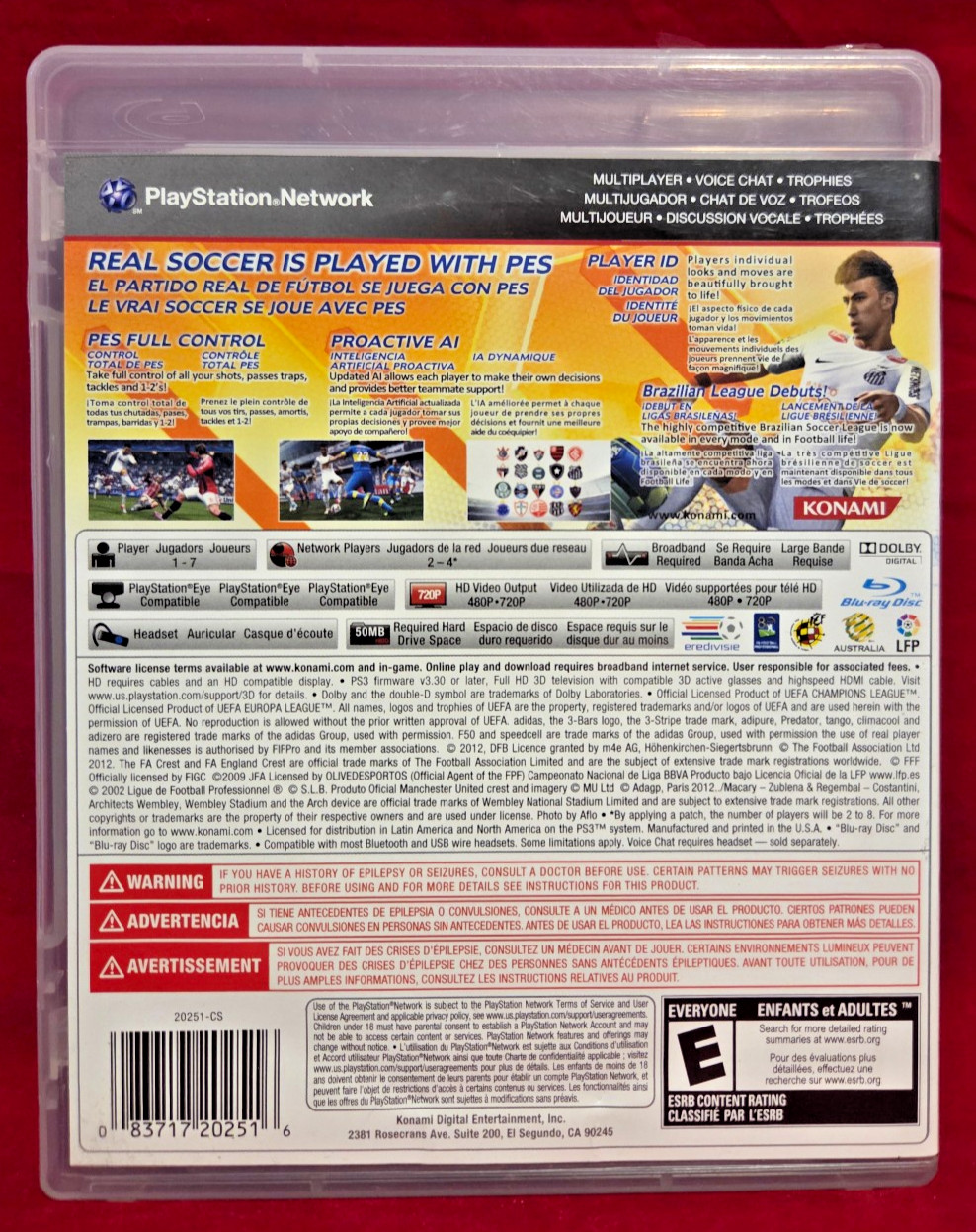 Pro Evolution Soccer 2013 (PS3, 2012) CIB