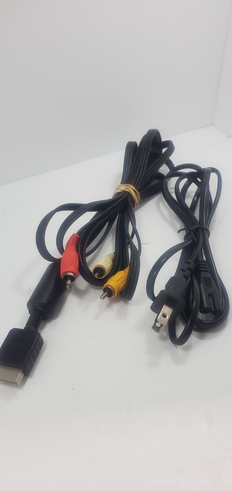 Official Sony Playstation AV Cables With/Without Unbranded PowerCord PS1 PS2 PS3
