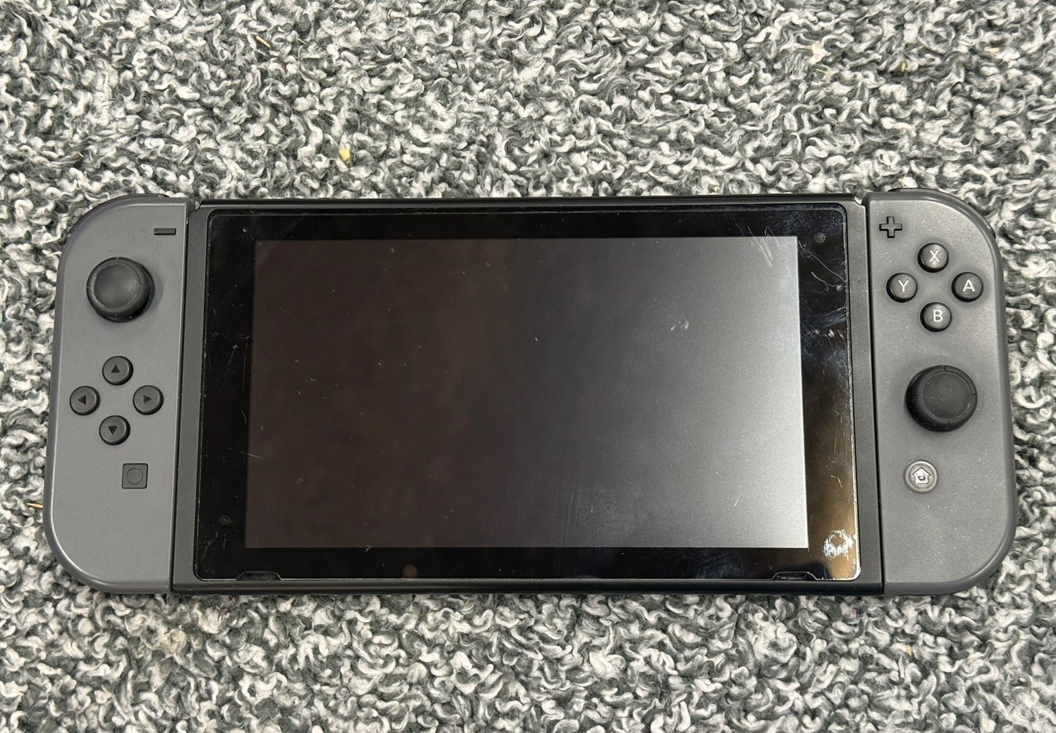Nintendo Switch 1 Handheld System Black/Grey w/Accessories Joycons Tested Works