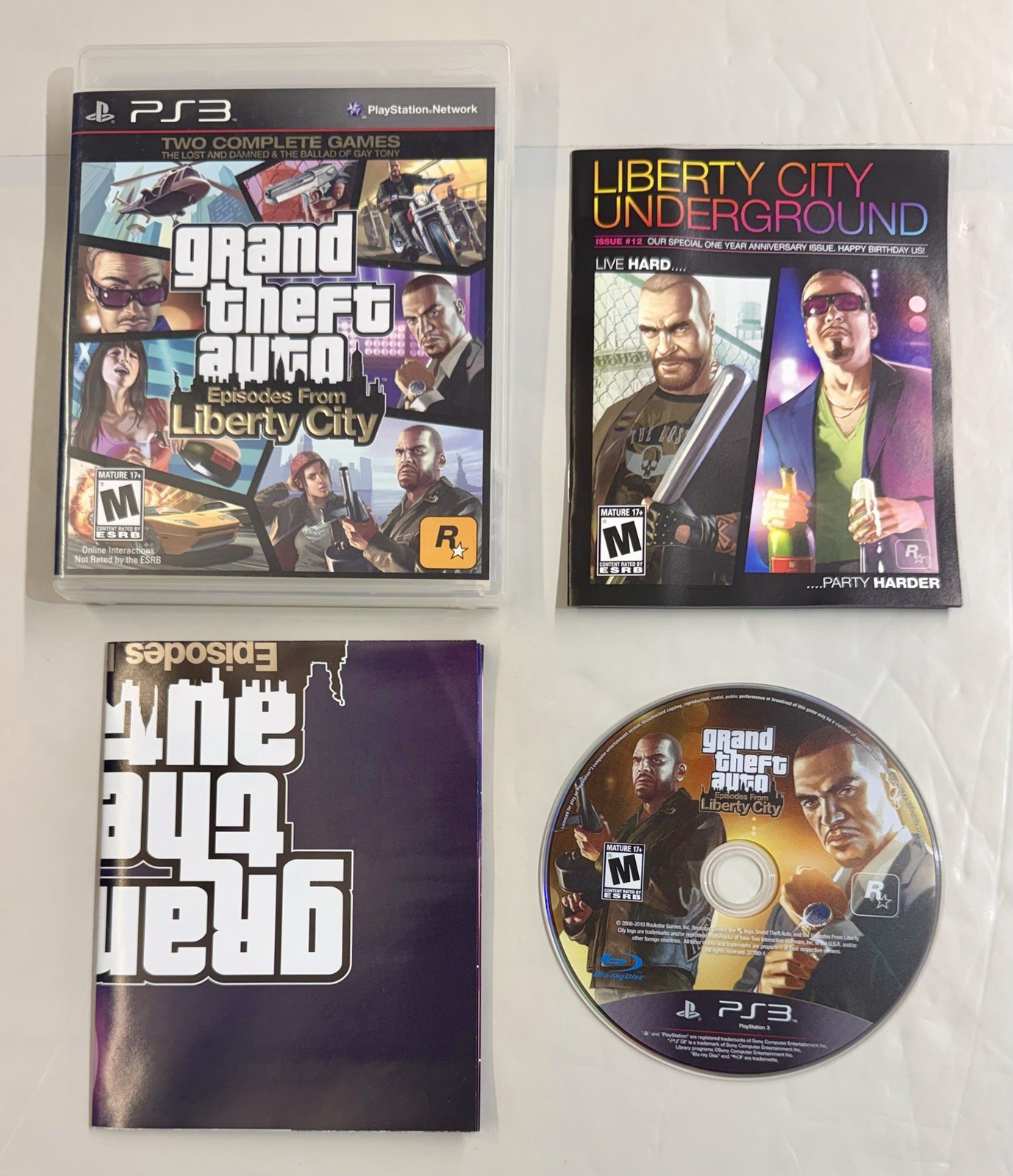 Grand Theft Auto Episodes From Liberty City PS3 Sony PlayStation 3 Complete CIB