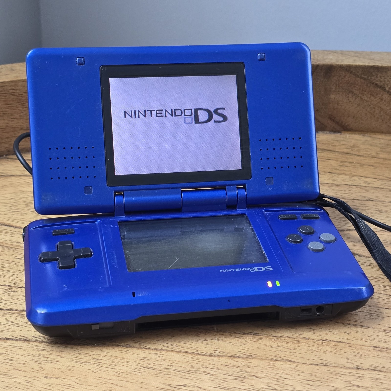 Nintendo DS Fat Model NTR-001 Electric Blue Tested Working Console & Case Only