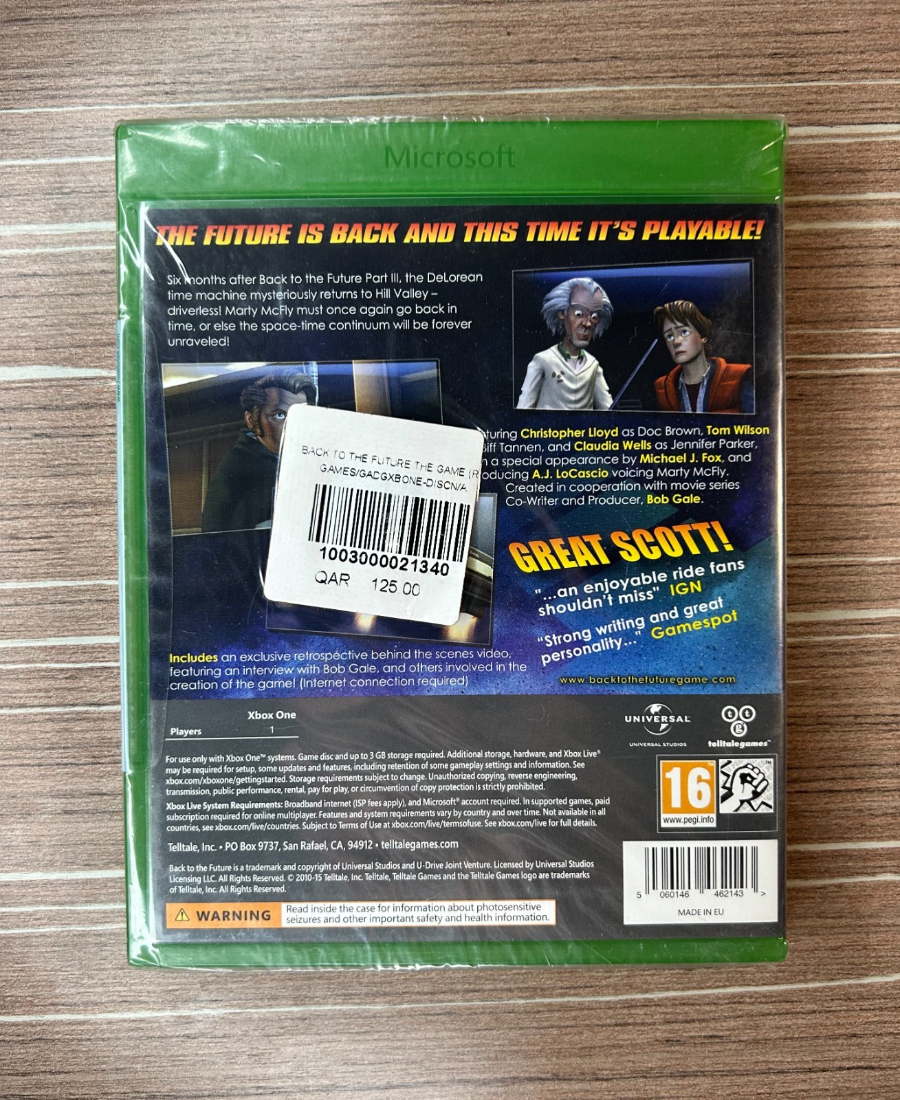 Back to the Future: The Game 30th Anniversary Edition (Microsoft Xbox One) NEW