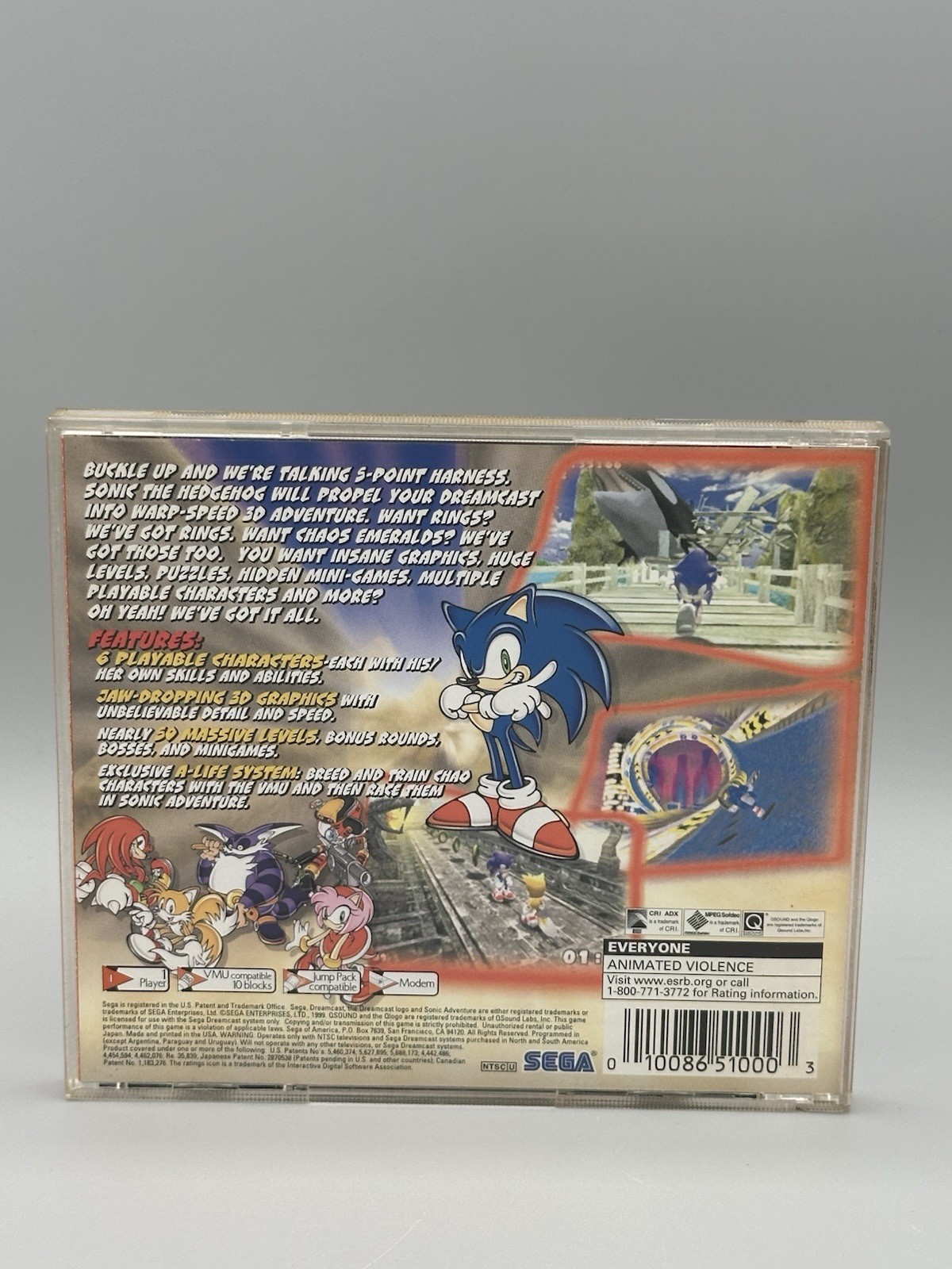 Sega Dreamcast Sonic Adventure Sega All Stars CIB W/ Manual Tested Video Game