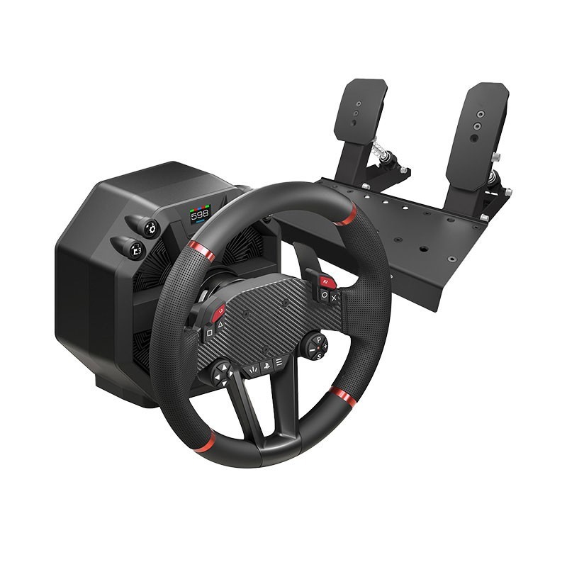 T598P 11.8″ Direct Drive Steering Wheel + 2-Pedal Sim Set for Thrustmaster PS/PC
