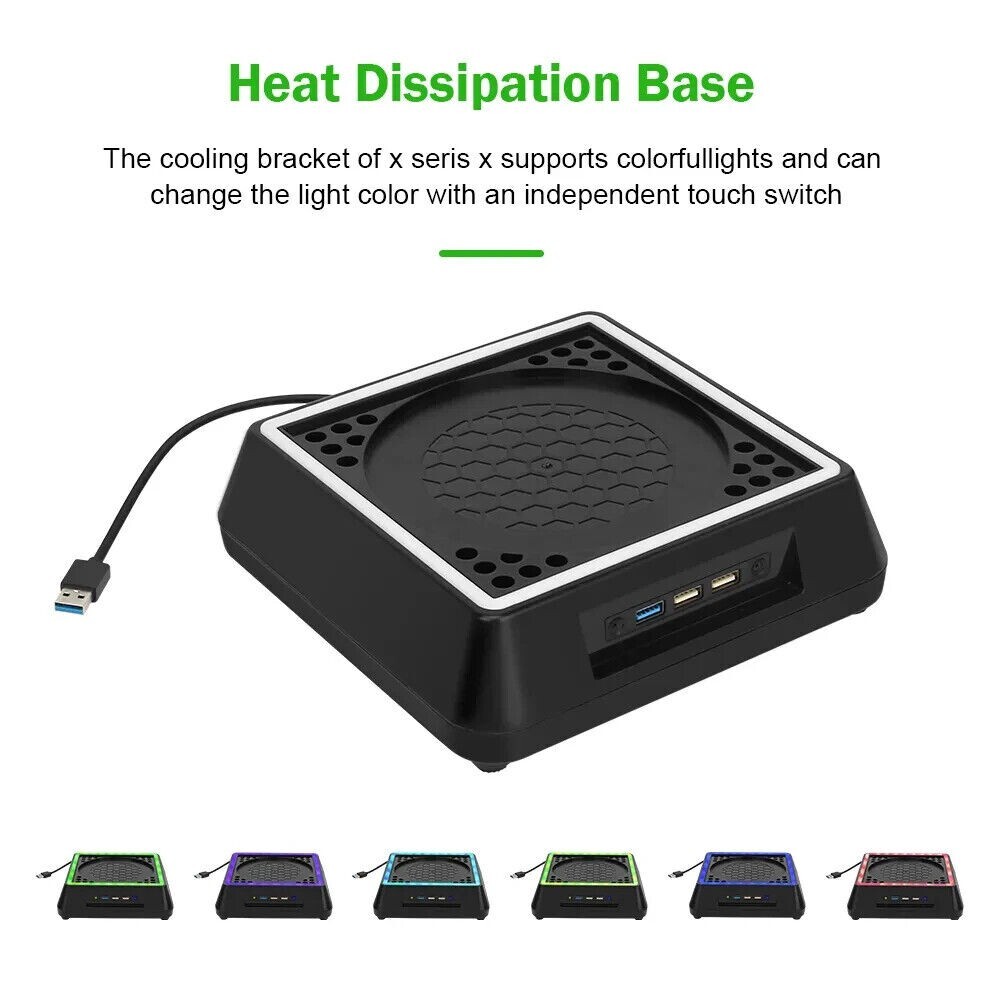 USB Cooling Fan Vertical Stand Cooler Accessories For Xbox Series X Game Console