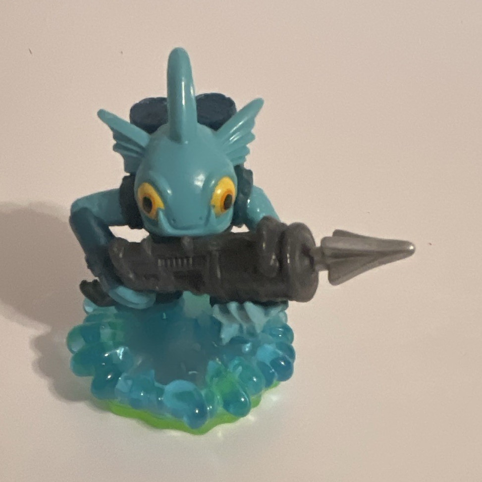 Activision Skylanders Gill Grunt Translucent Character Figure on Base 2011