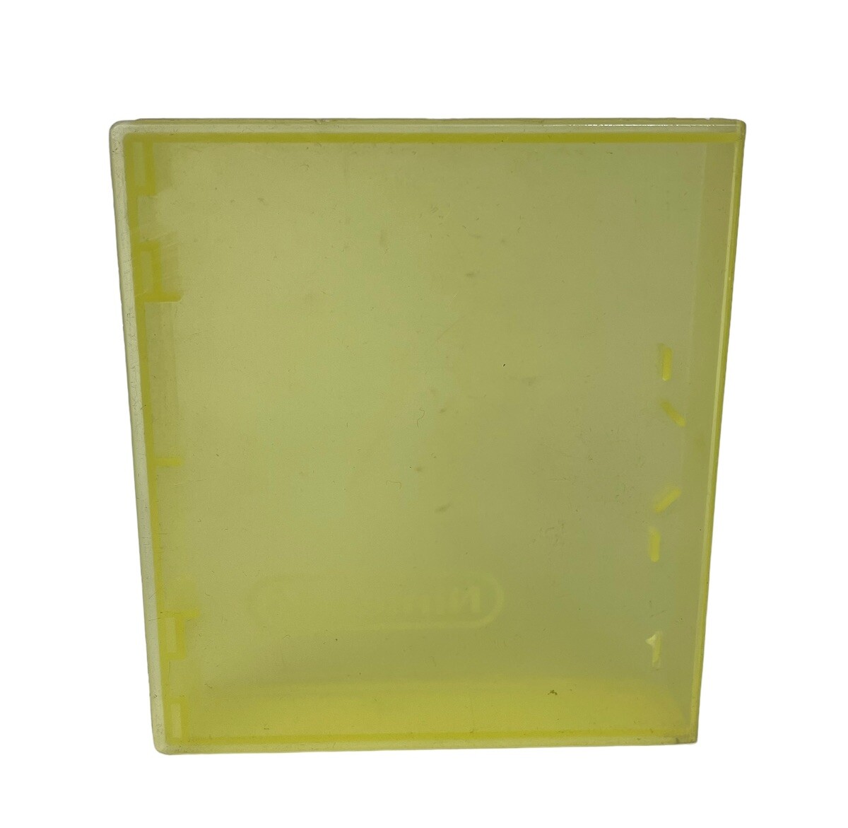 Lot of 2 Vintage Nintendo NES Yellow & Blue Plastic Clear OEM Clamshell Case