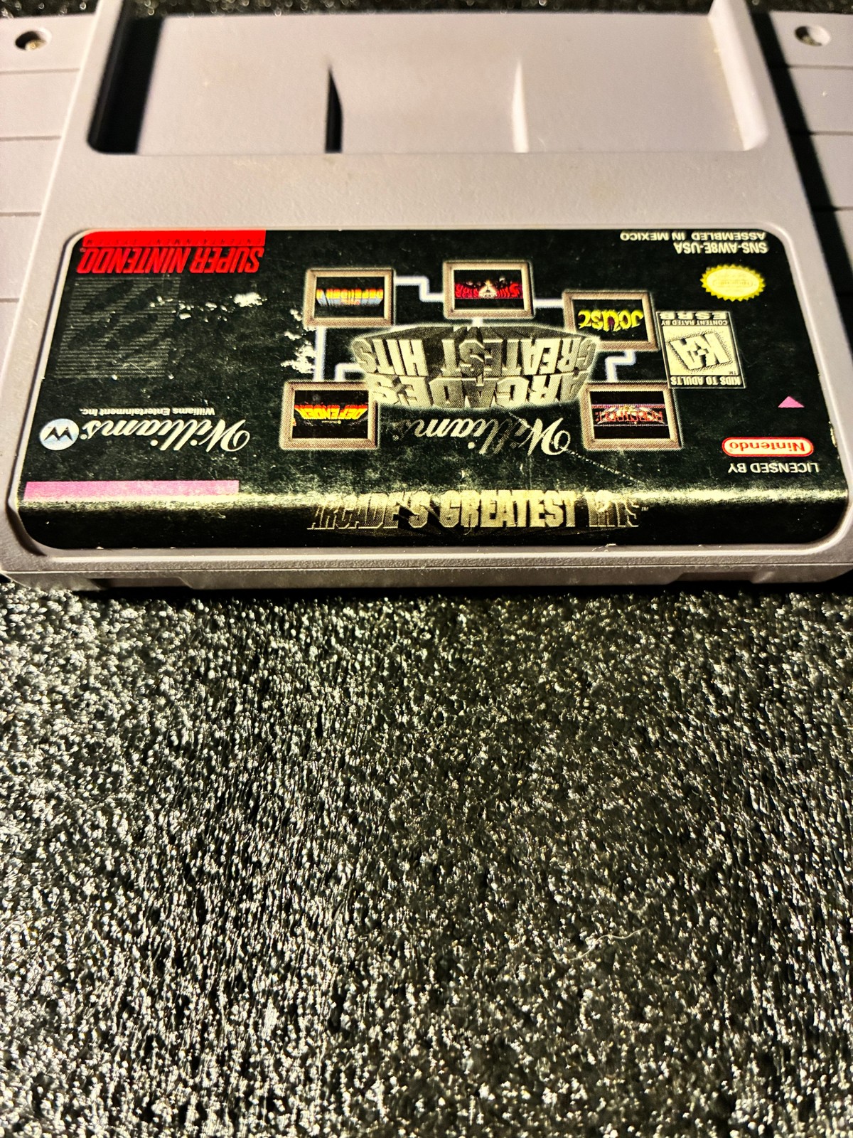 Nintendo SNES Arcade’s Greatest Hits Game Cartridge