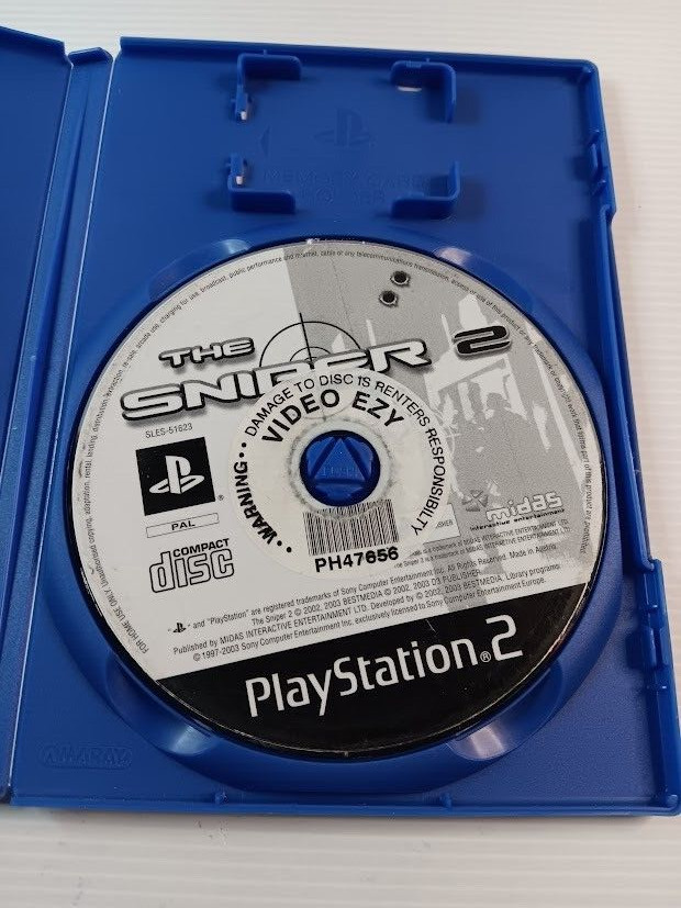 The Sniper 2 PS2 PAL game former rental rate MA15+