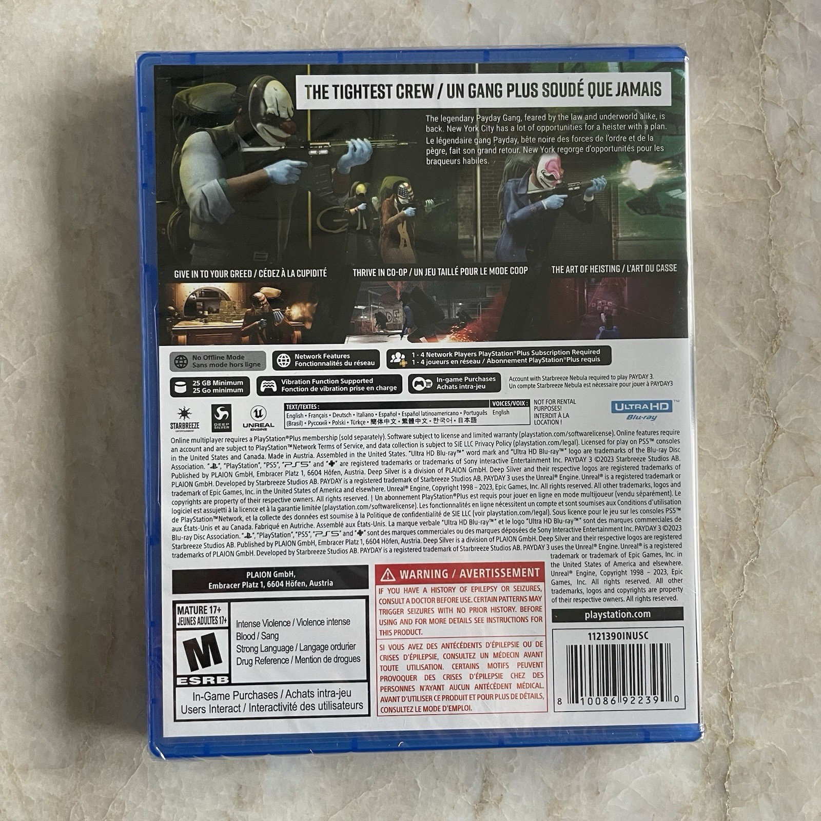 Pay Day 3 Sony PlayStation 5 PS5 NEW SEALED