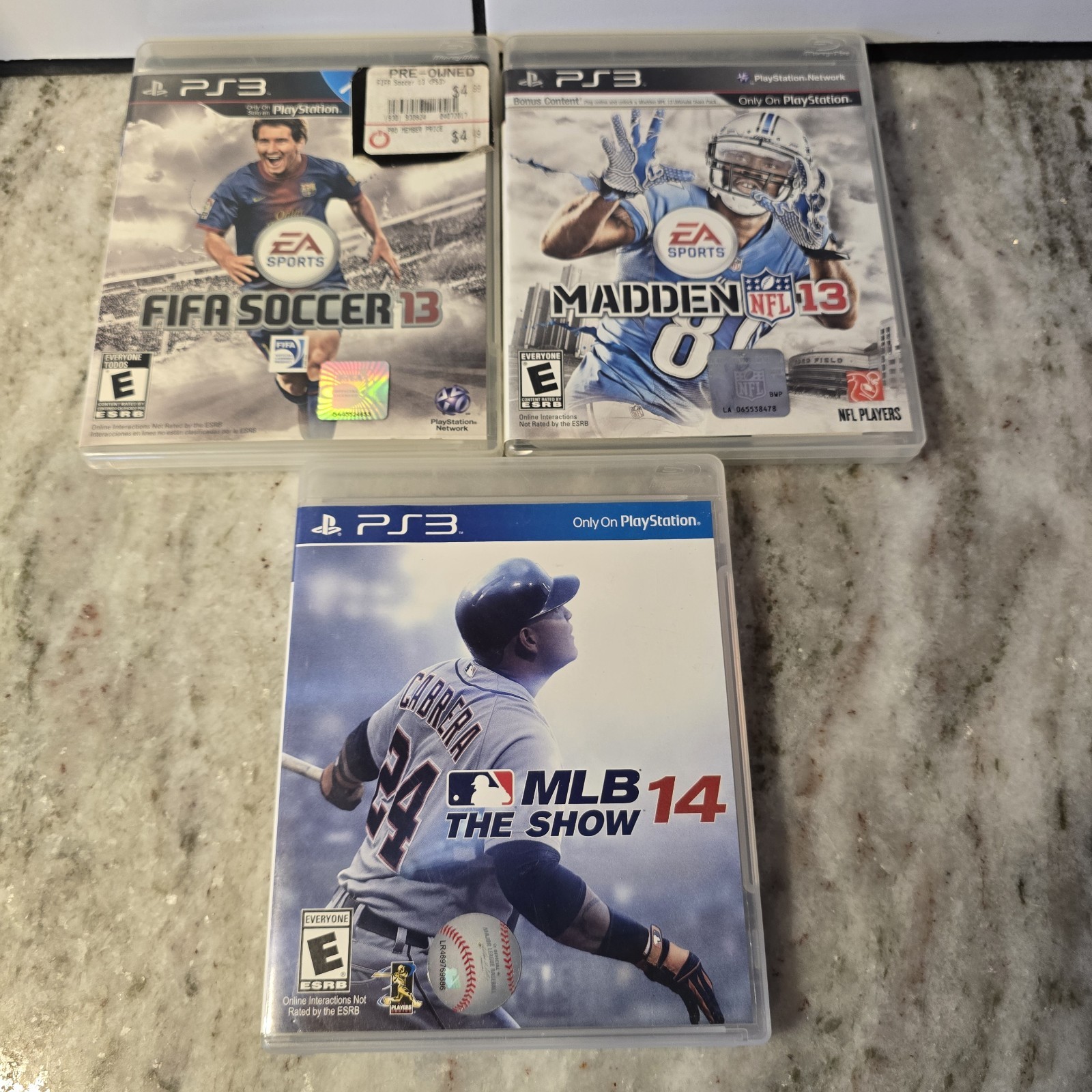 Ps3 Game Mixed Lot 9 Soccer Baseball Football Madden NHL NBA 2k EA Sports NFL