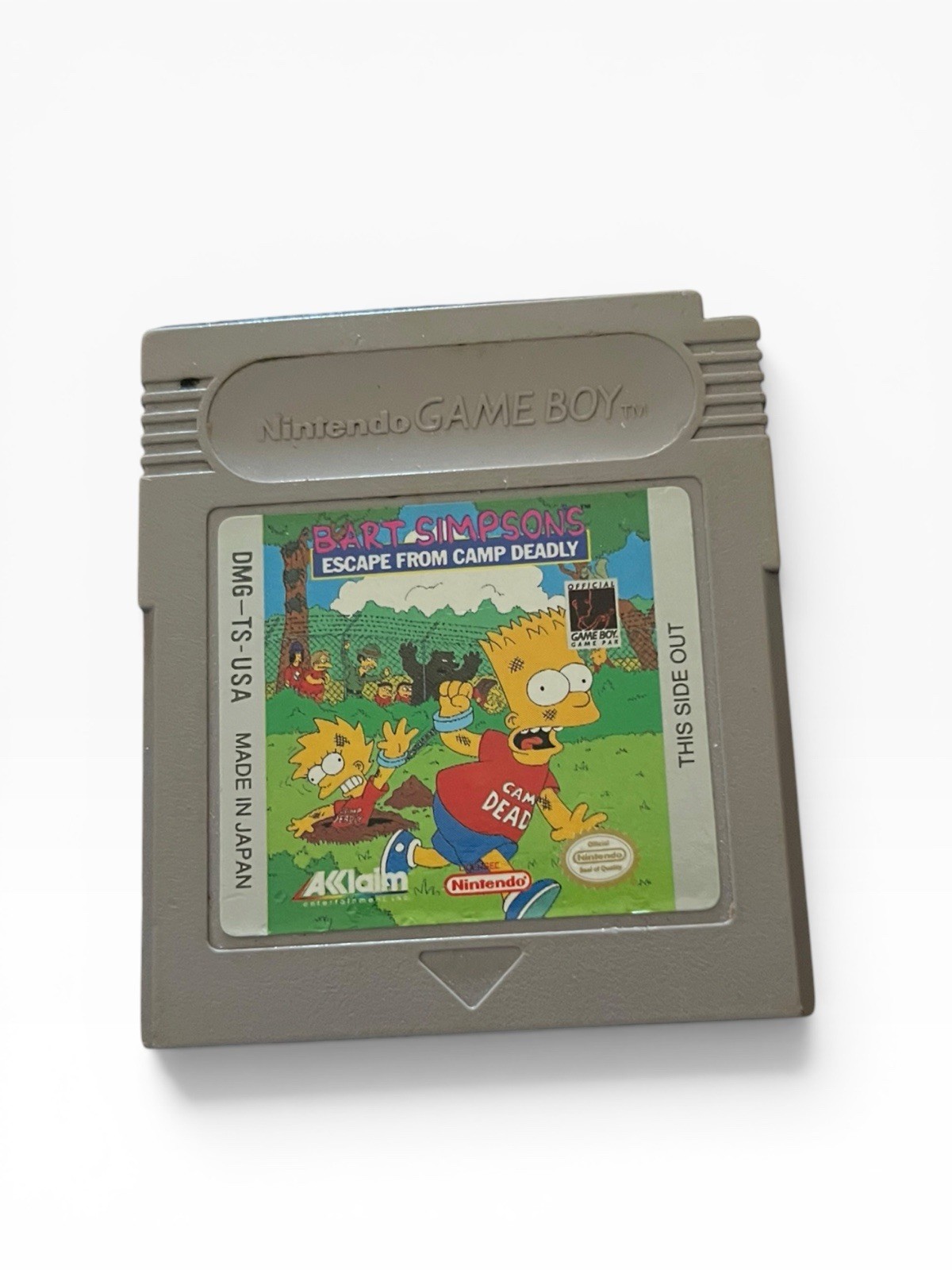 Bart Simpson Escape From Camp Deadly Nintendo Game Boy Tested Authentic
