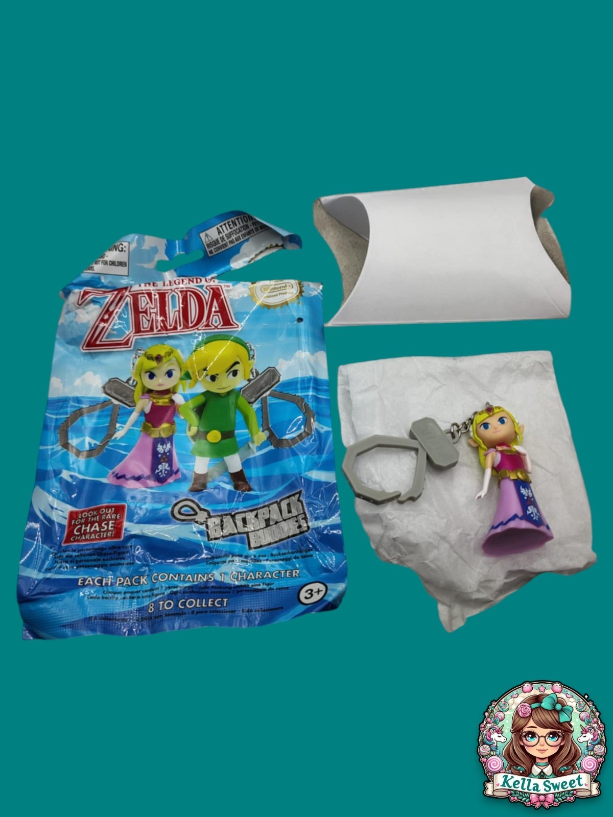 The Legend Of Zelda: Wind Waker “Princess Zelda” Backpack Buddy Bag Clip