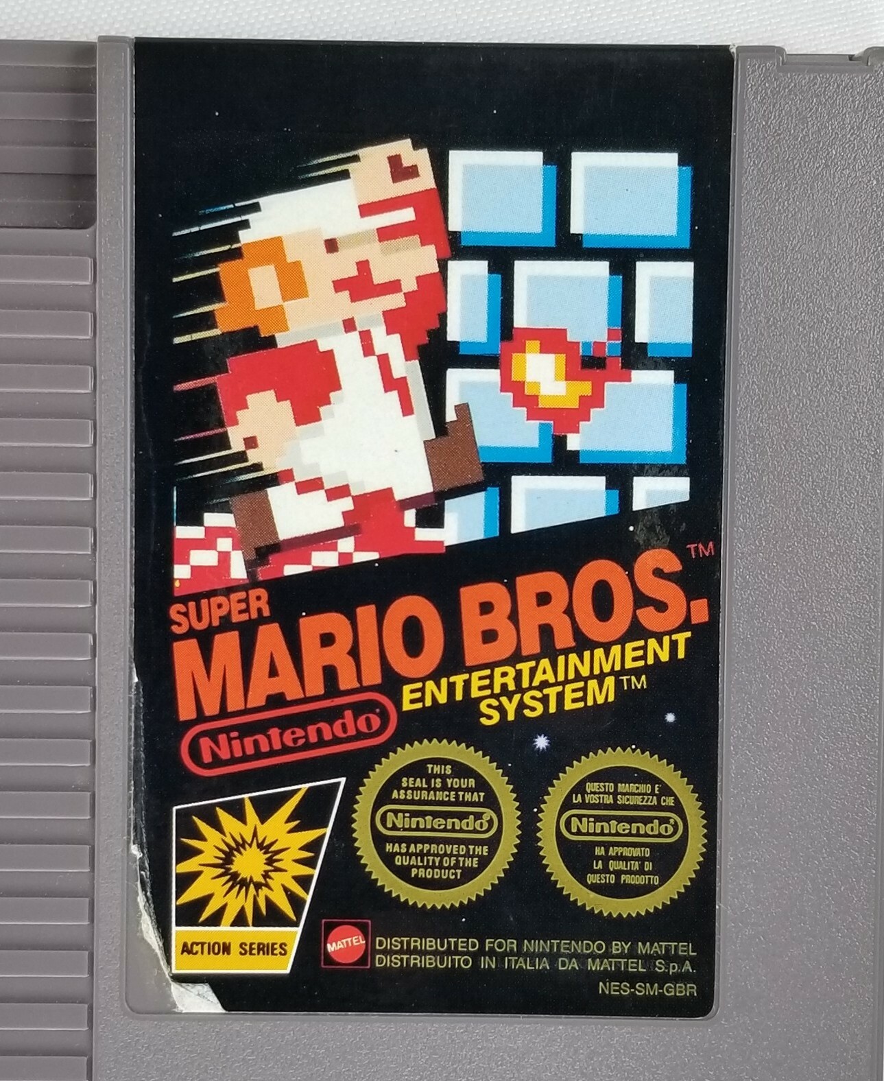 Super Mario Bros Nintendo NES MATTEL VERSION ITALY IMPORT RARE TESTED VHTF HTF