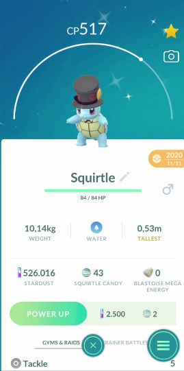 Pokemon✨Shiny Squirtle Yamask Hat Costume✨Guaranteed 100% Lucky✨Trade ✨Go