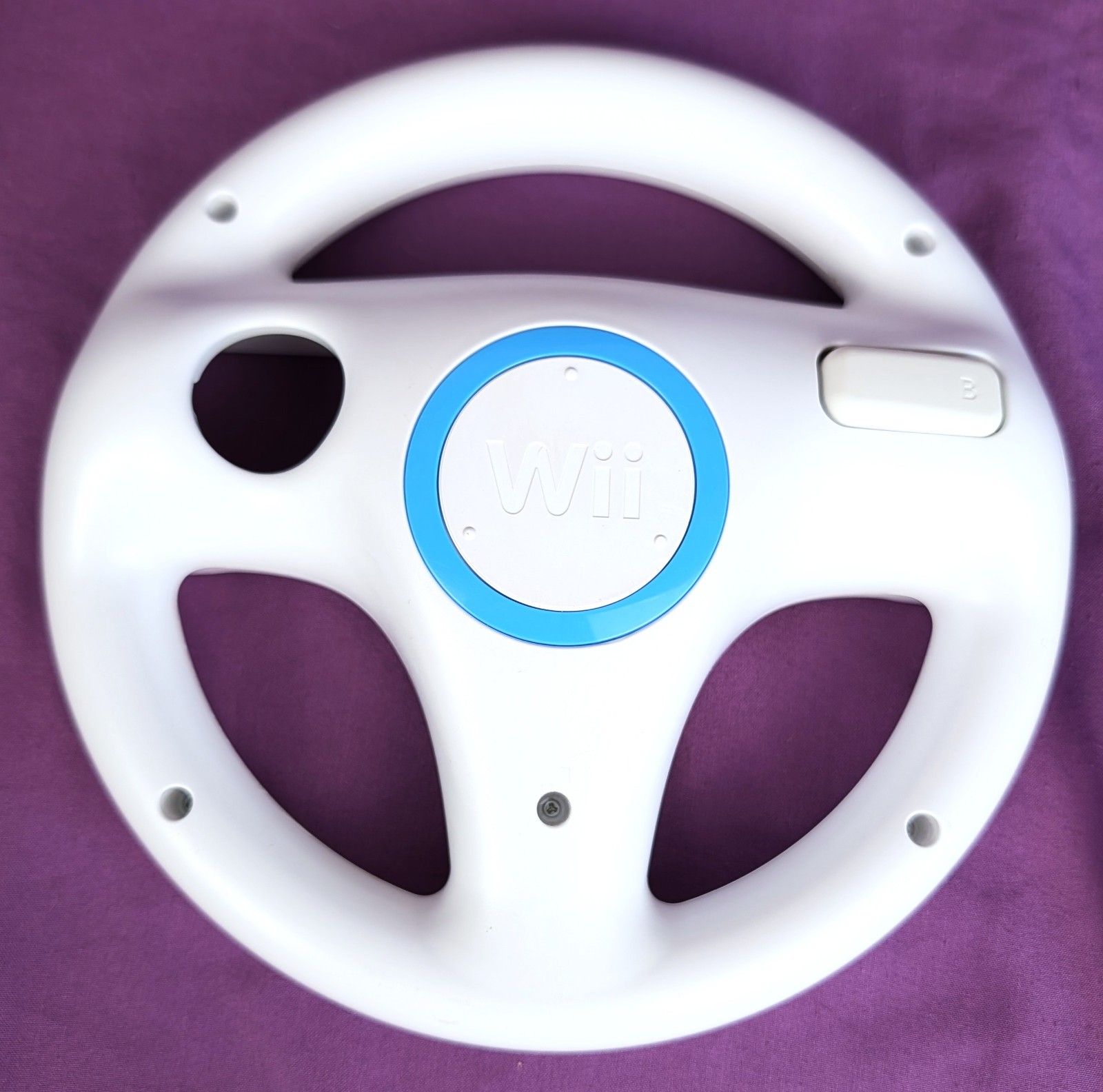 OEM Nintendo Wii Wheel Controller Accessory Attachment White *TESTED*
