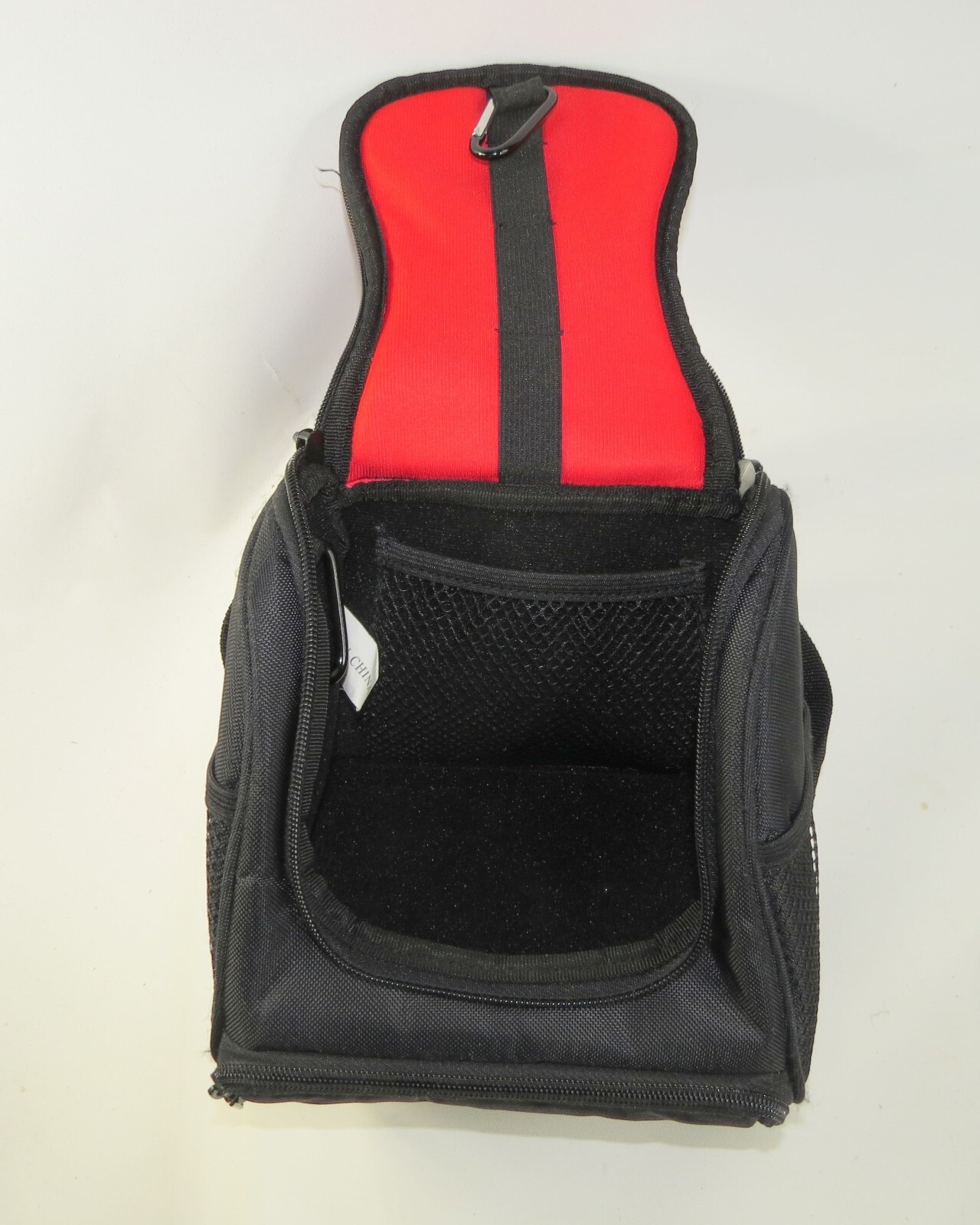 Nintendo Mini Backpack Storage Carrying Case Red Black 8 x 4 inches