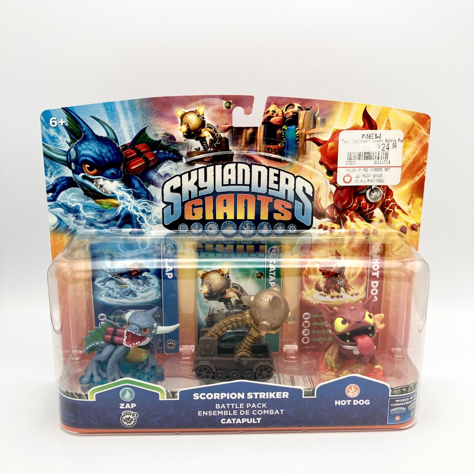 Skylanders Giants Scorpion Striker Battle Pack Zap Hot Dog NEW SEALED