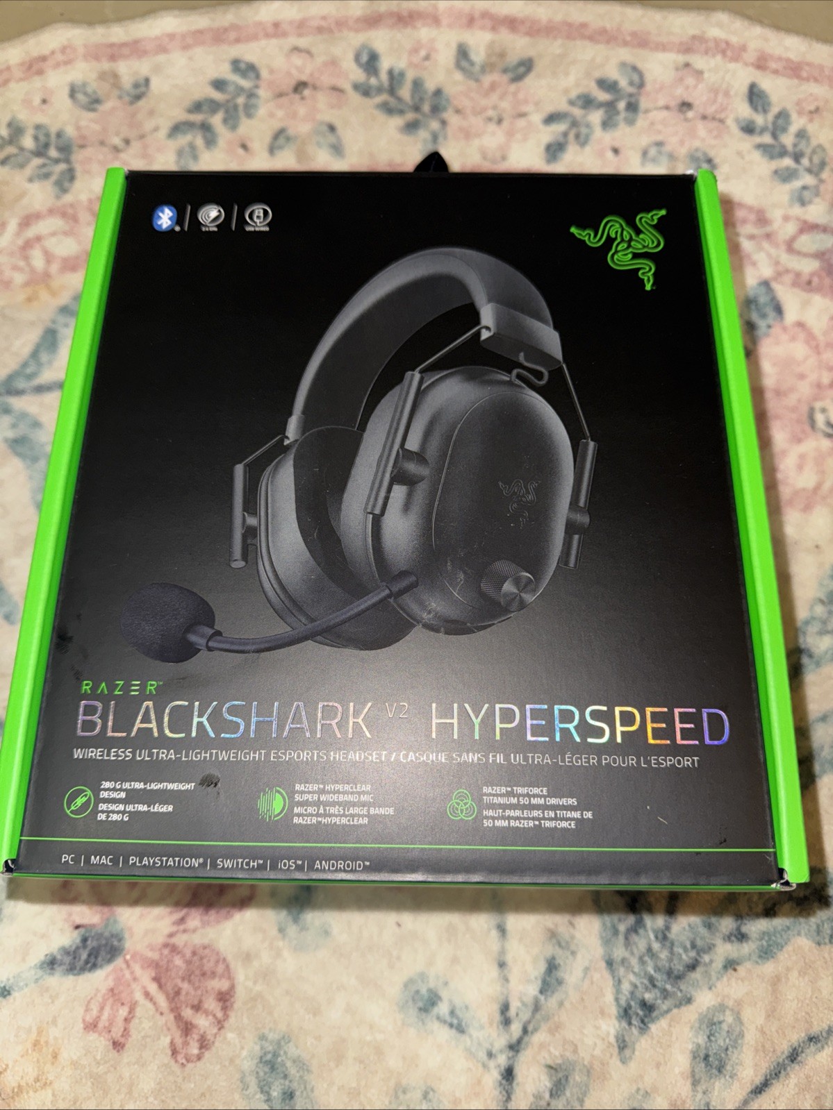 Razer BlackShark V2 HyperSpeed Wireless Headset – Black