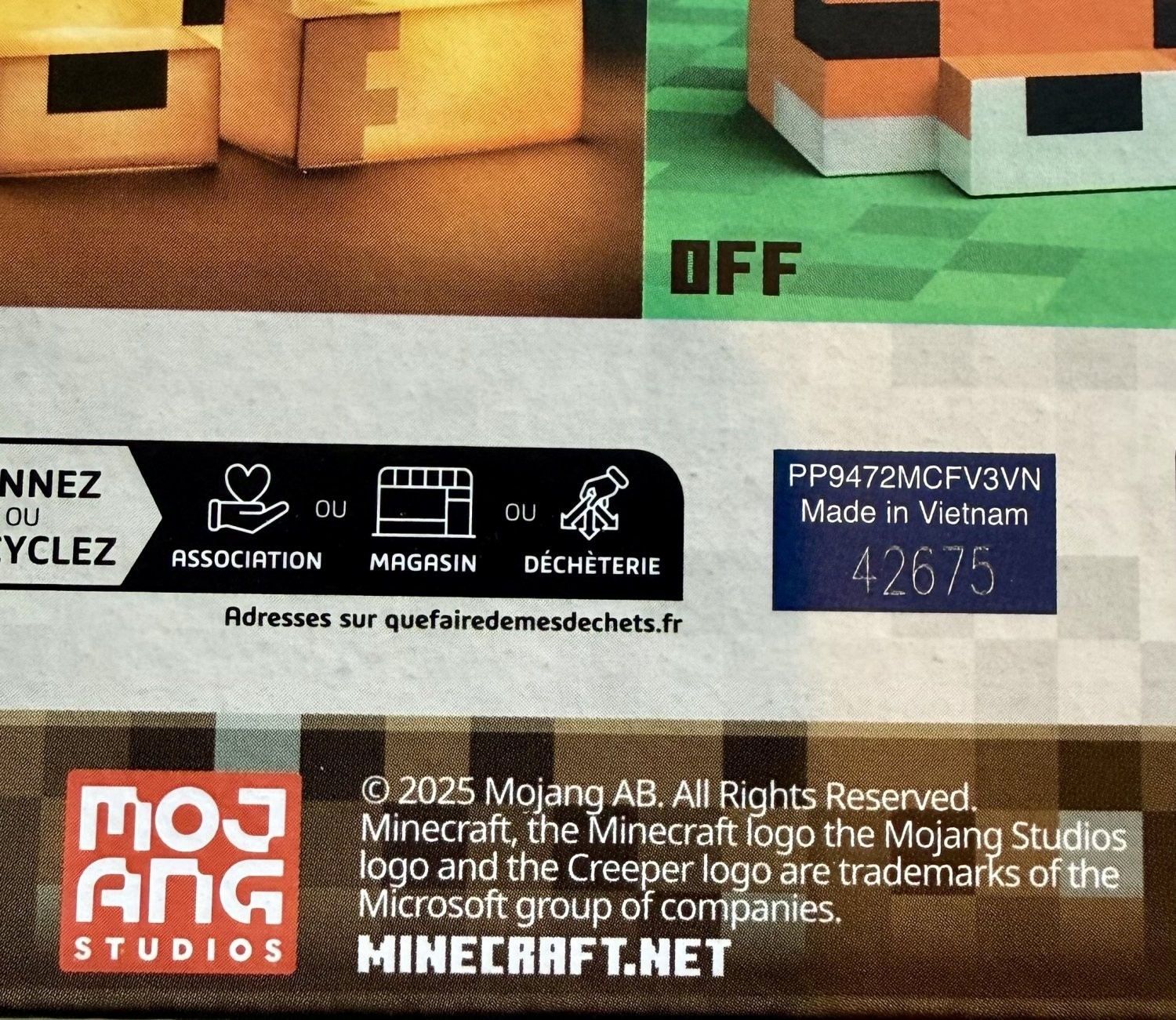 Minecraft Fox Light Mojang Licensed Night Light Up Desk Lamp Game Decor Icon NEW